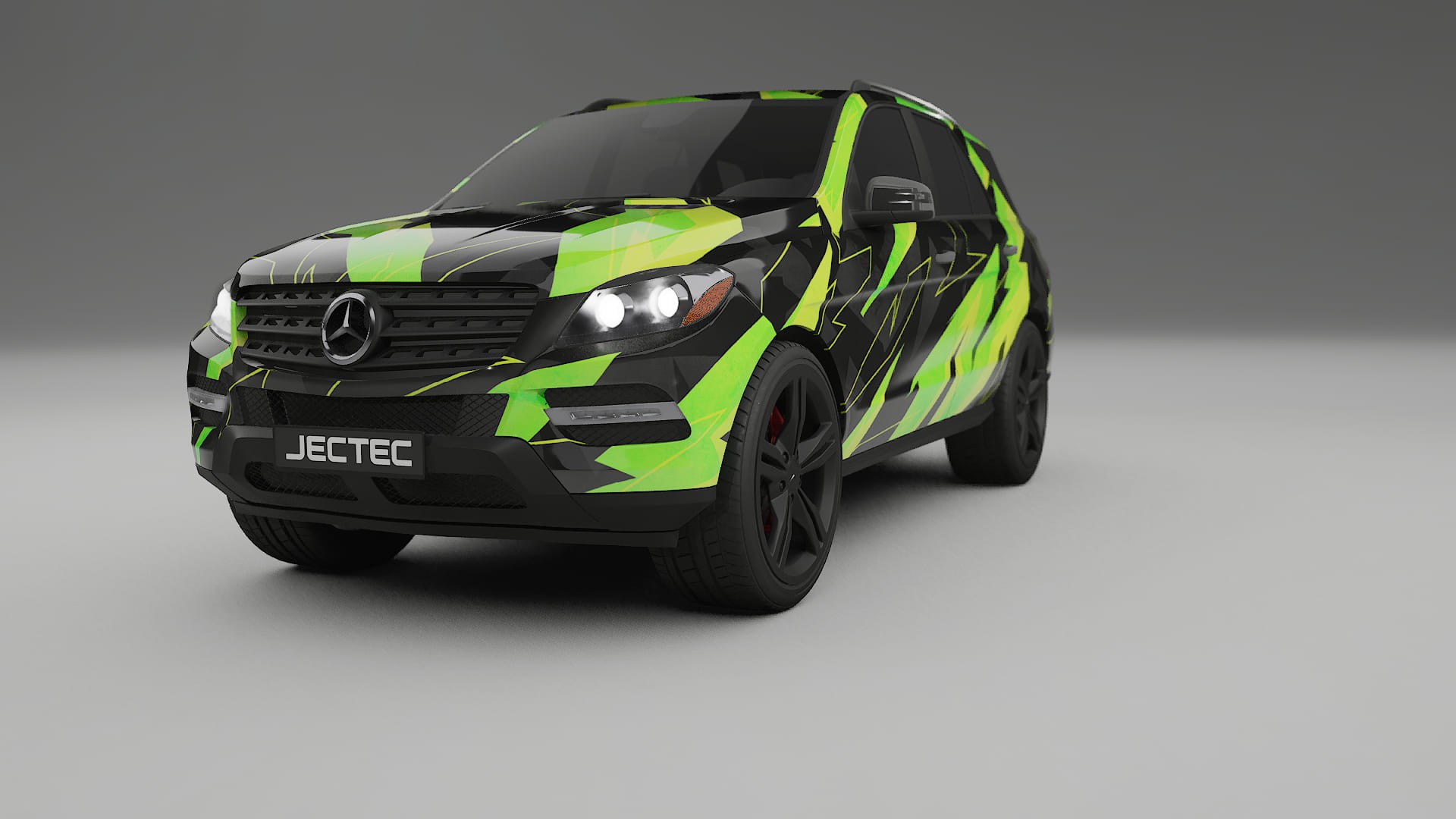Mercedes M-class W166 NINJA TURTLES – Kit Wrap PPF Personalizat din Folie de Poliuretan Imprimabilă