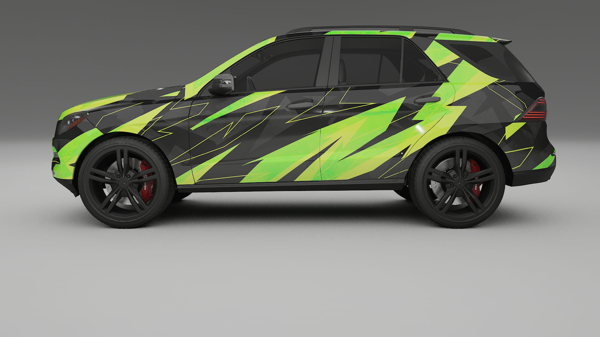 Mercedes M-class W166 NINJA TURTLES – Kit Wrap PPF Personalizat din Folie de Poliuretan Imprimabilă