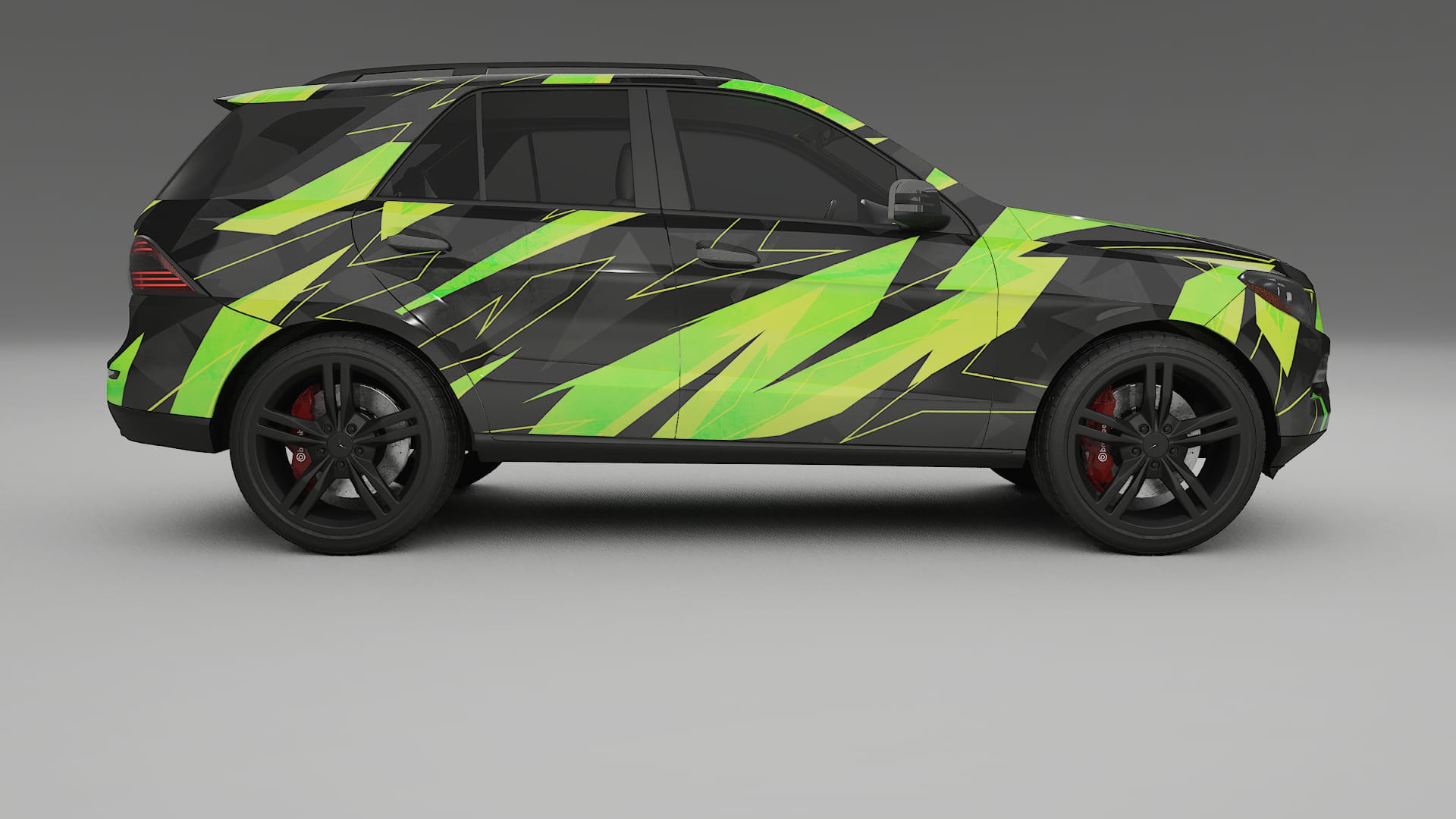 Mercedes M-class W166 NINJA TURTLES – Kit Wrap PPF Personalizat din Folie de Poliuretan Imprimabilă