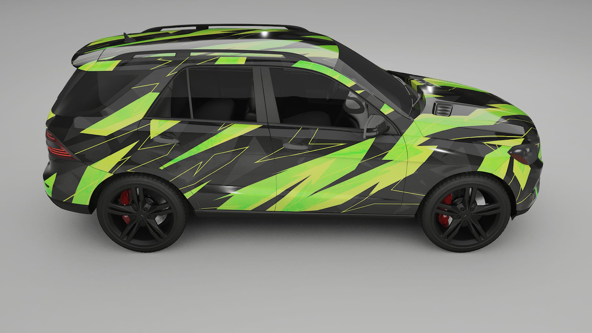 Mercedes M-class W166 NINJA TURTLES – Kit Wrap PPF Personalizat din Folie de Poliuretan Imprimabilă