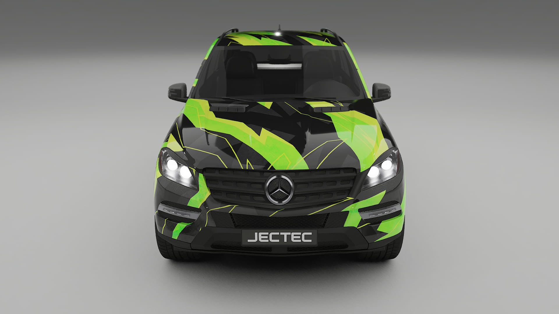 Mercedes M-class W166 NINJA TURTLES – Kit Wrap PPF Personalizat din Folie de Poliuretan Imprimabilă