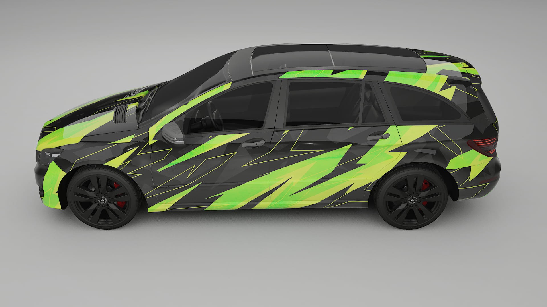 Mercedes R-class W251 facelift LCI NINJA TURTLES – Kit Wrap PPF Personalizat din Folie de Poliuretan Imprimabilă