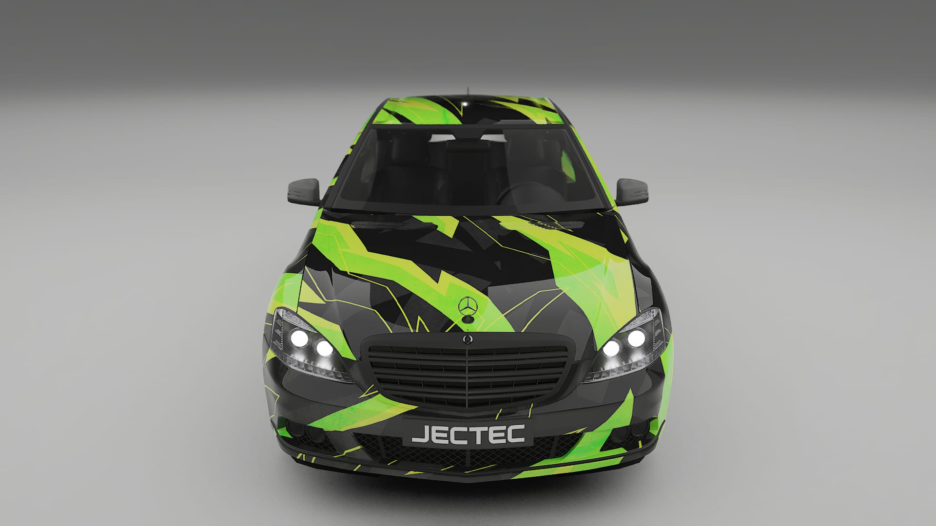 Mercedes S-class W221 facelift LCI NINJA TURTLES – Kit Wrap PPF Personalizat din Folie de Poliuretan Imprimabilă