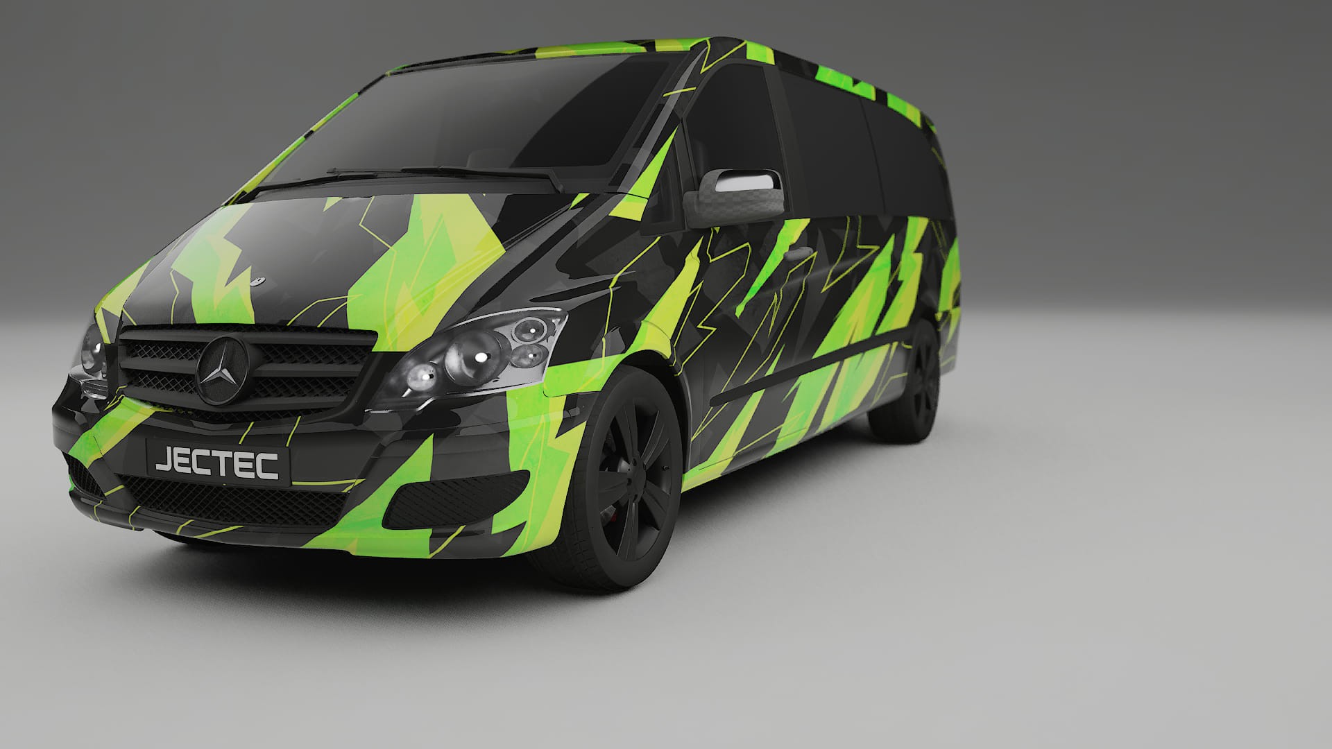 Mercedes Viano Extralong W439 Facelift LCI NINJA TURTLES – Kit Wrap PPF Personalizat din Folie de Poliuretan Imprimabilă