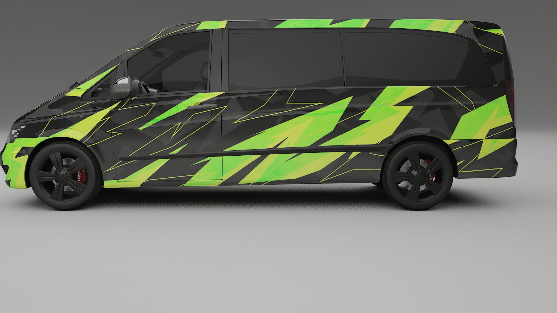 Mercedes Viano Extralong W439 Facelift LCI NINJA TURTLES – Kit Wrap PPF Personalizat din Folie de Poliuretan Imprimabilă