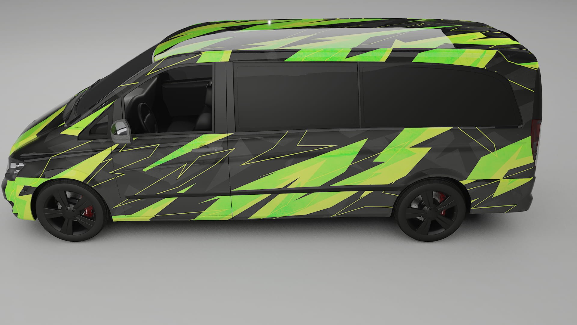 Mercedes Viano Extralong W439 Facelift LCI NINJA TURTLES – Kit Wrap PPF Personalizat din Folie de Poliuretan Imprimabilă
