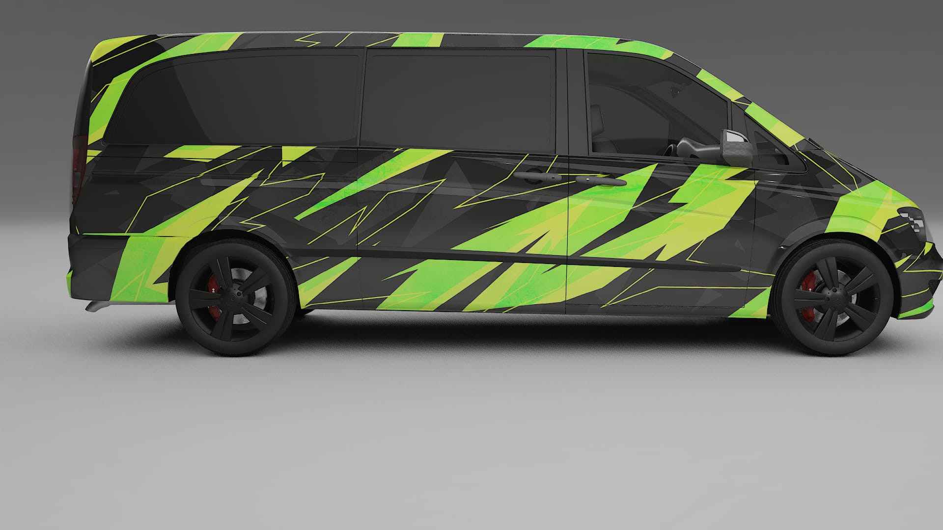 Mercedes Viano Extralong W439 Facelift LCI NINJA TURTLES – Kit Wrap PPF Personalizat din Folie de Poliuretan Imprimabilă