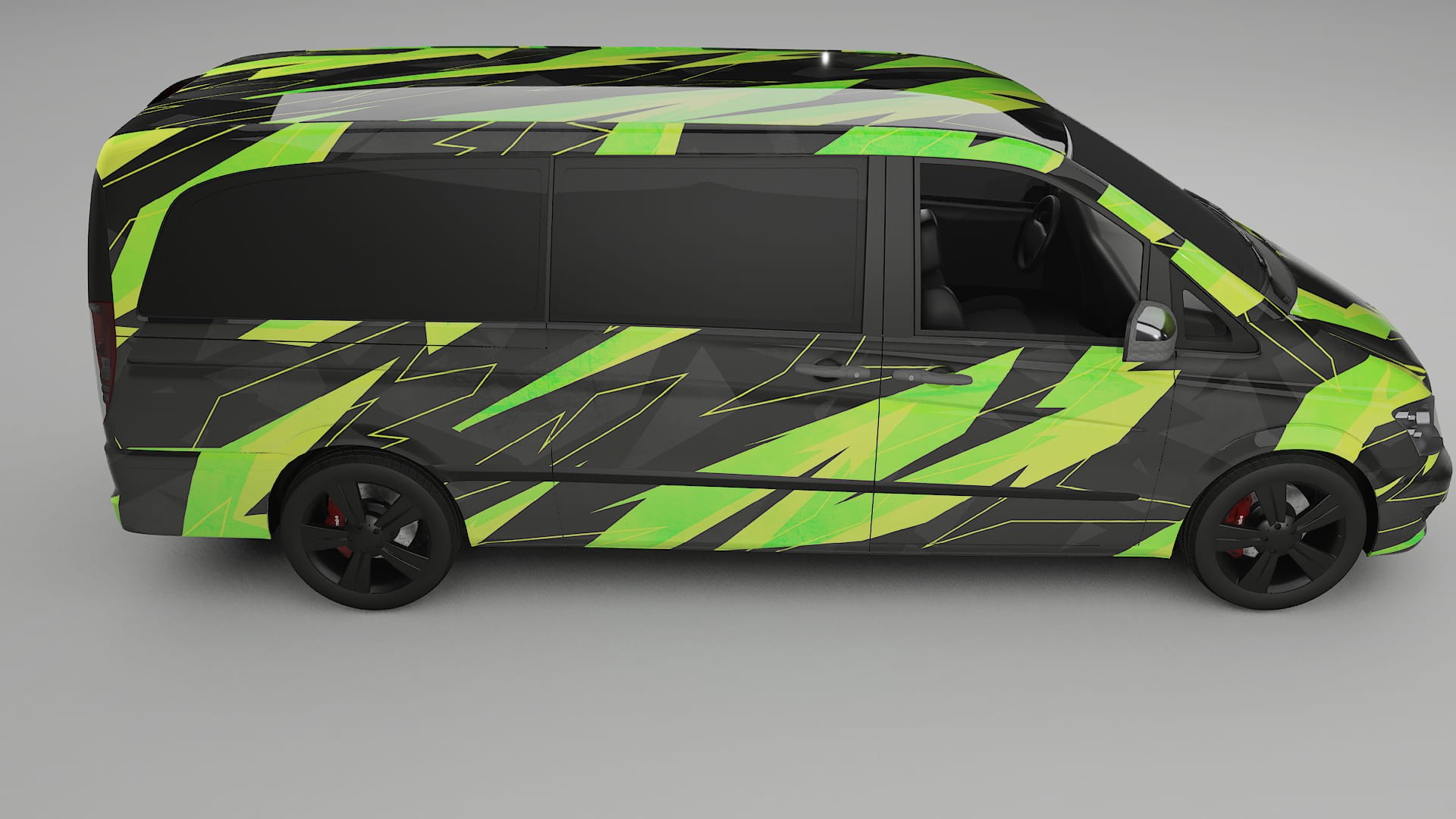 Mercedes Viano Extralong W439 Facelift LCI NINJA TURTLES – Kit Wrap PPF Personalizat din Folie de Poliuretan Imprimabilă