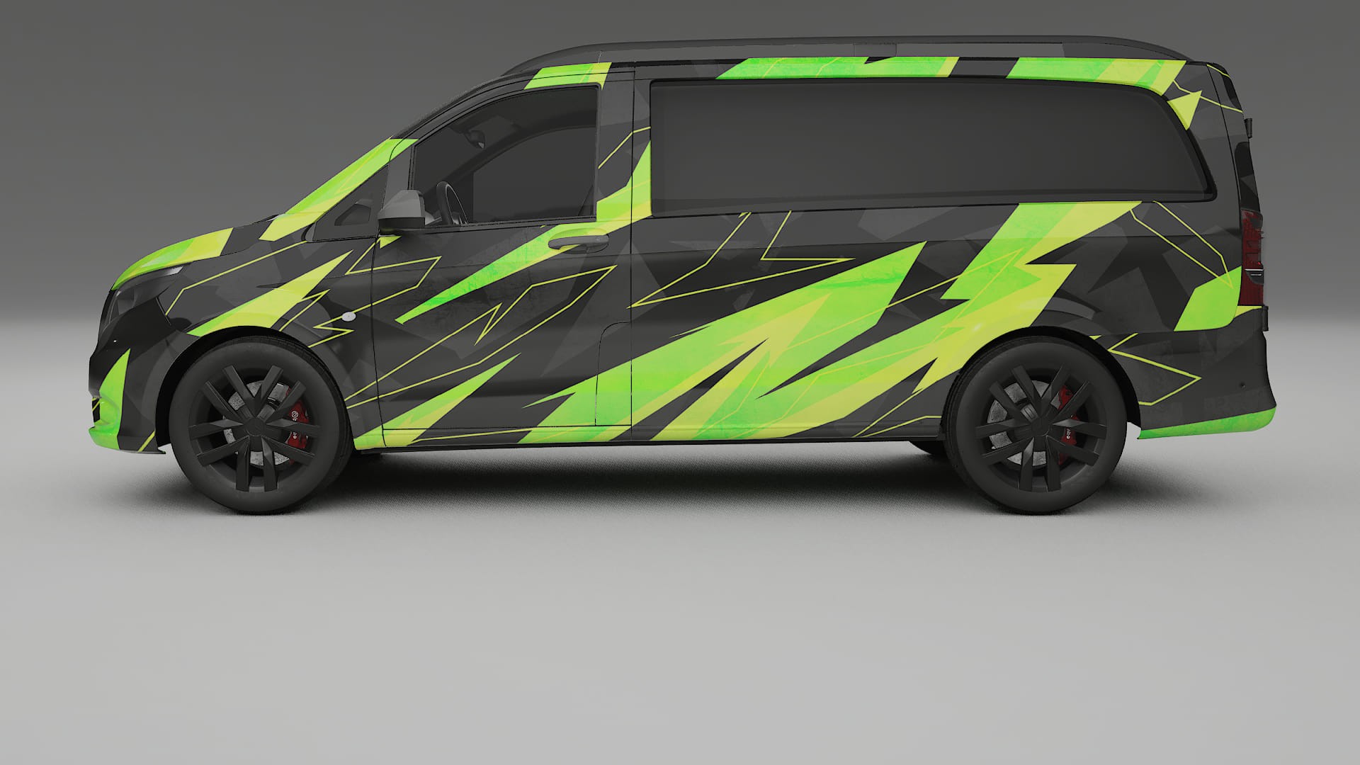 Mercedes Vito Short W447 prefacelift pre-LCI NINJA TURTLES – Kit Wrap PPF Personalizat din Folie de Poliuretan Imprimabilă