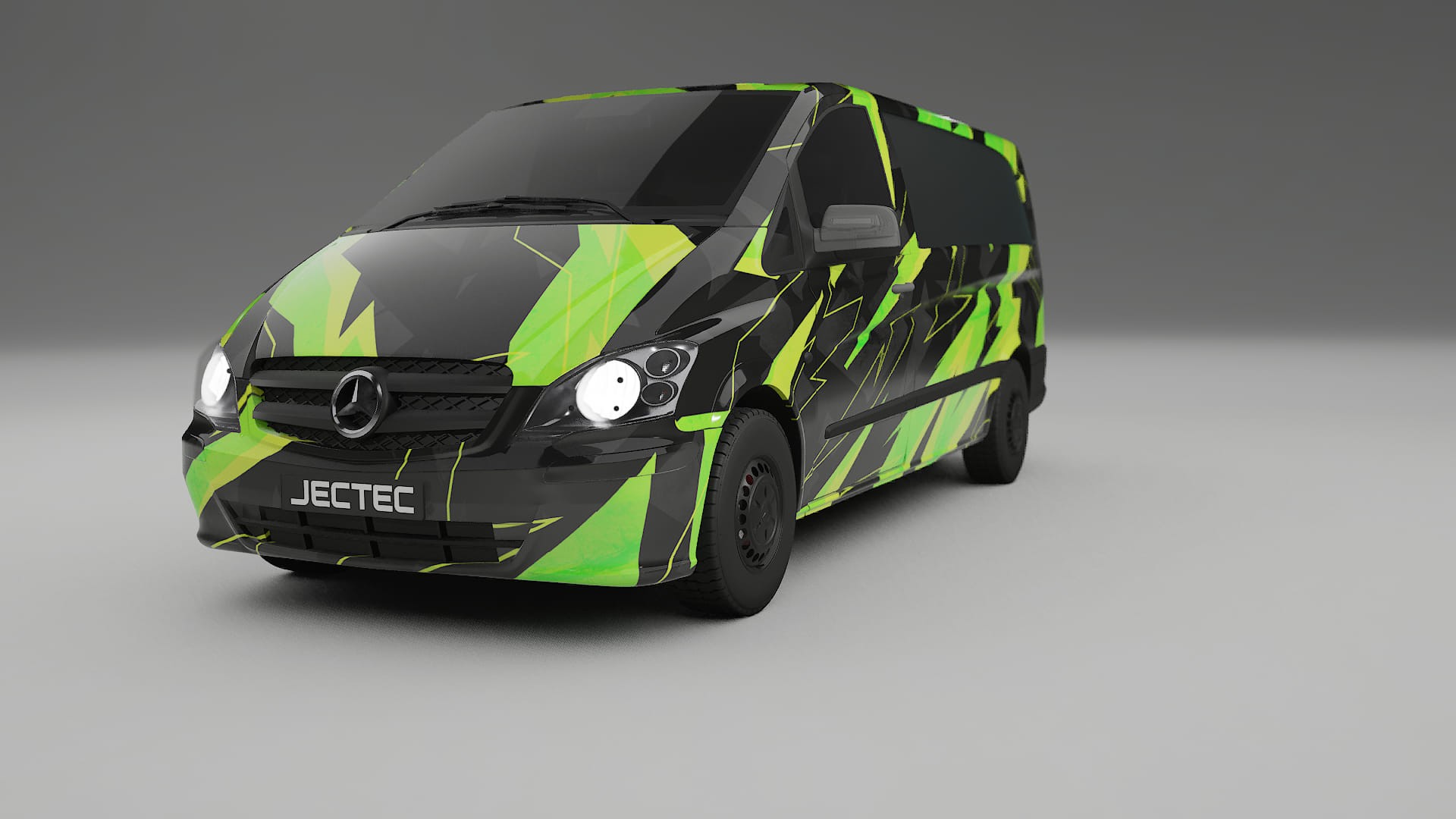 Mercedes Vito Short W639 facelift LCI NINJA TURTLES – Kit Wrap PPF Personalizat din Folie de Poliuretan Imprimabilă