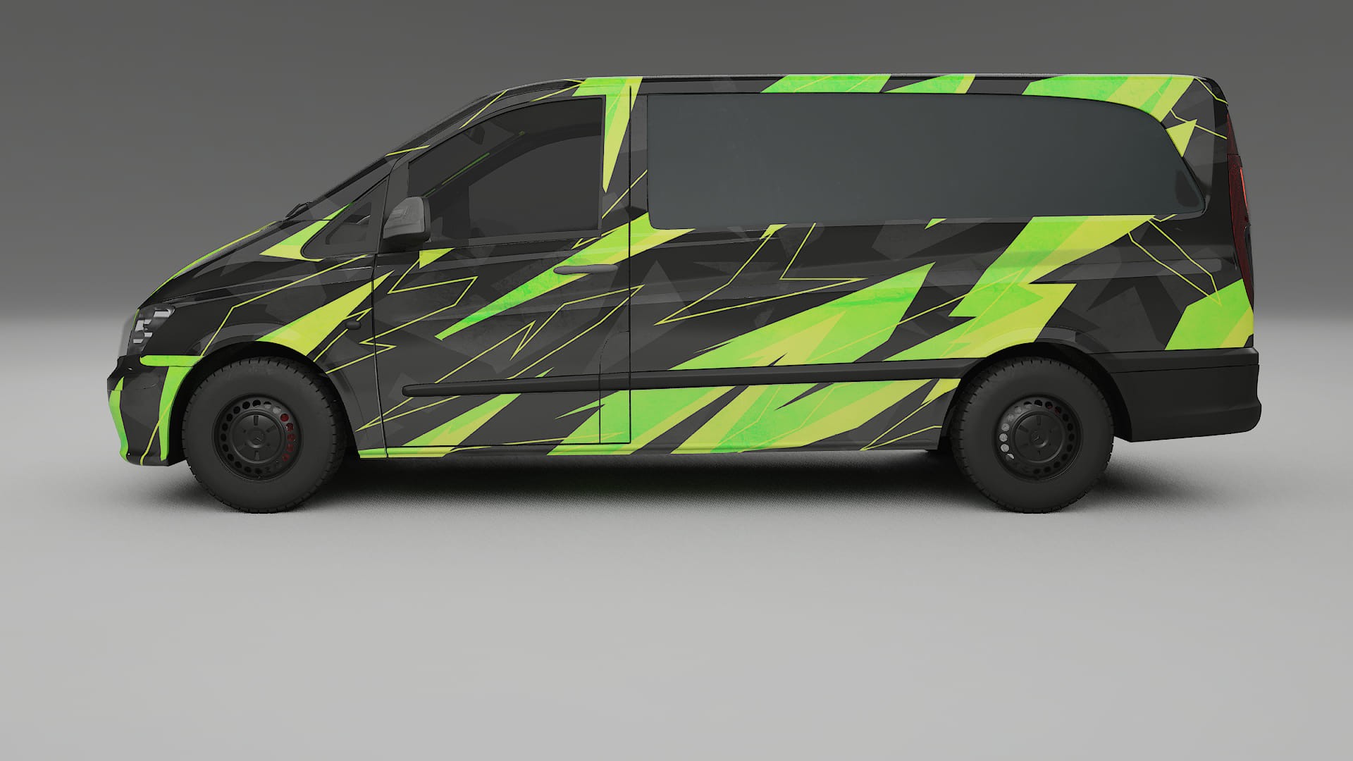 Mercedes Vito Short W639 facelift LCI NINJA TURTLES – Kit Wrap PPF Personalizat din Folie de Poliuretan Imprimabilă