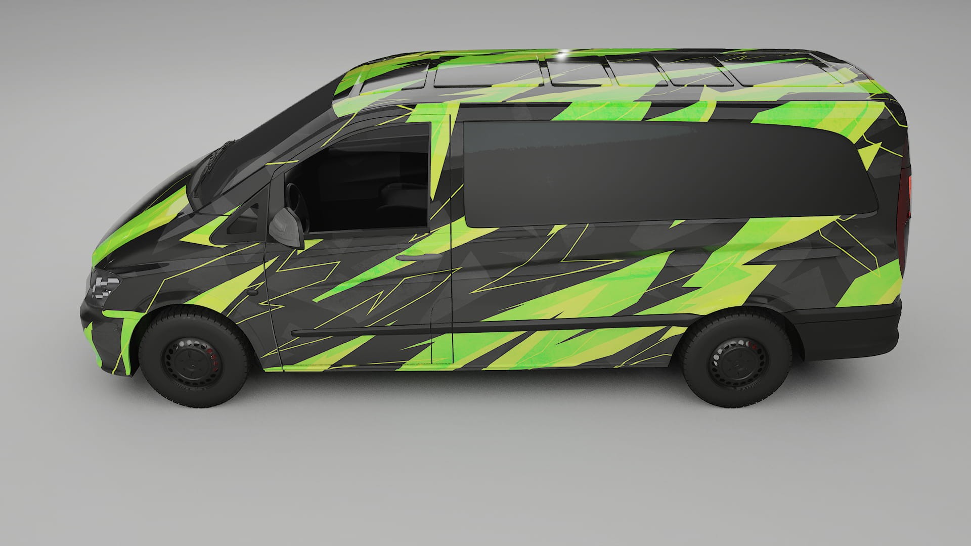 Mercedes Vito Short W639 facelift LCI NINJA TURTLES – Kit Wrap PPF Personalizat din Folie de Poliuretan Imprimabilă