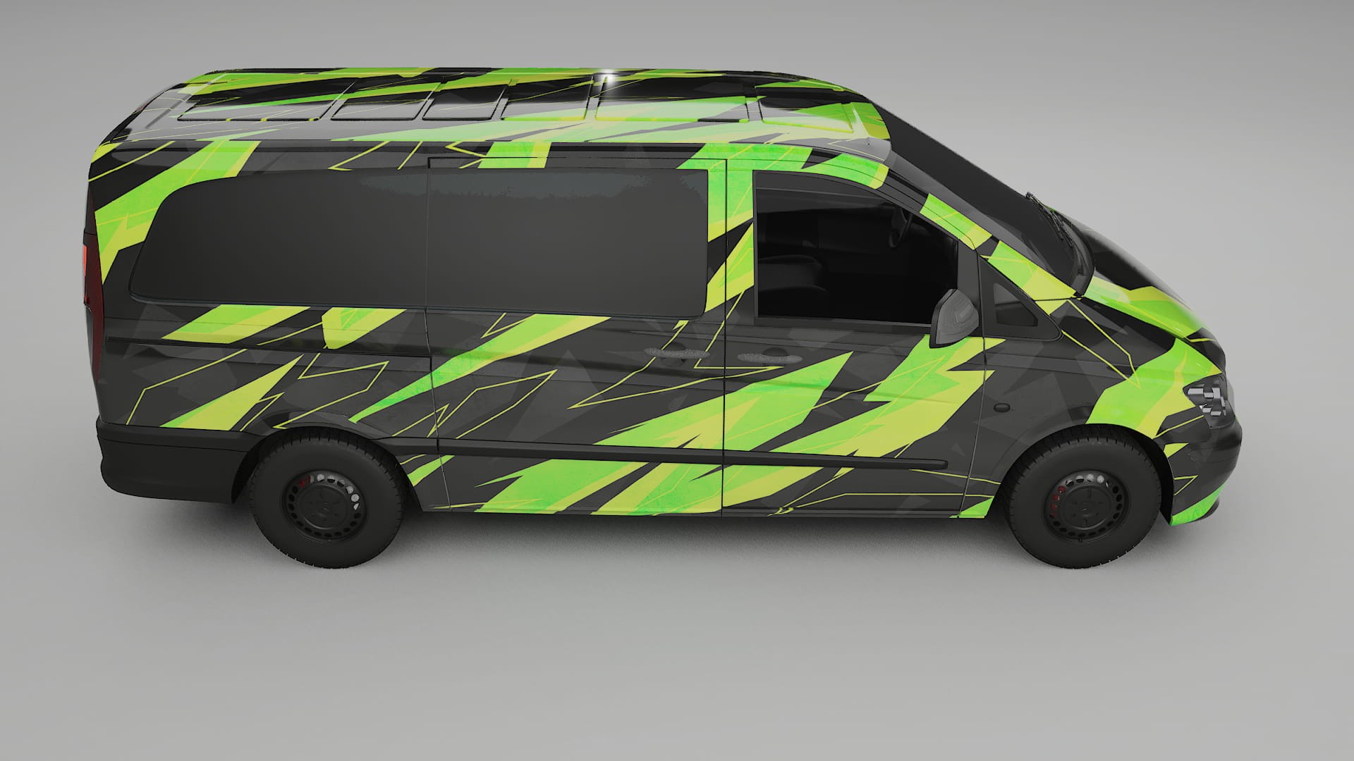 Mercedes Vito Short W639 facelift LCI NINJA TURTLES – Kit Wrap PPF Personalizat din Folie de Poliuretan Imprimabilă