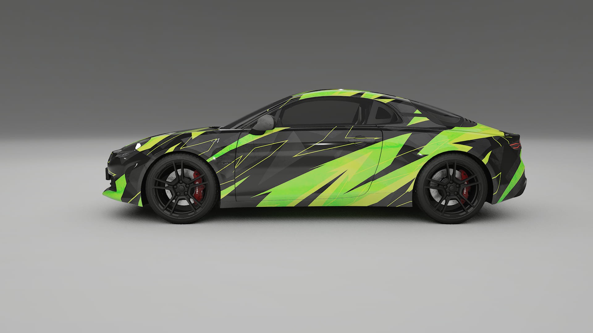 Renault Alpine A110 NINJA TURTLES – Kit Wrap PPF Personalizat din Folie de Poliuretan Imprimabilă