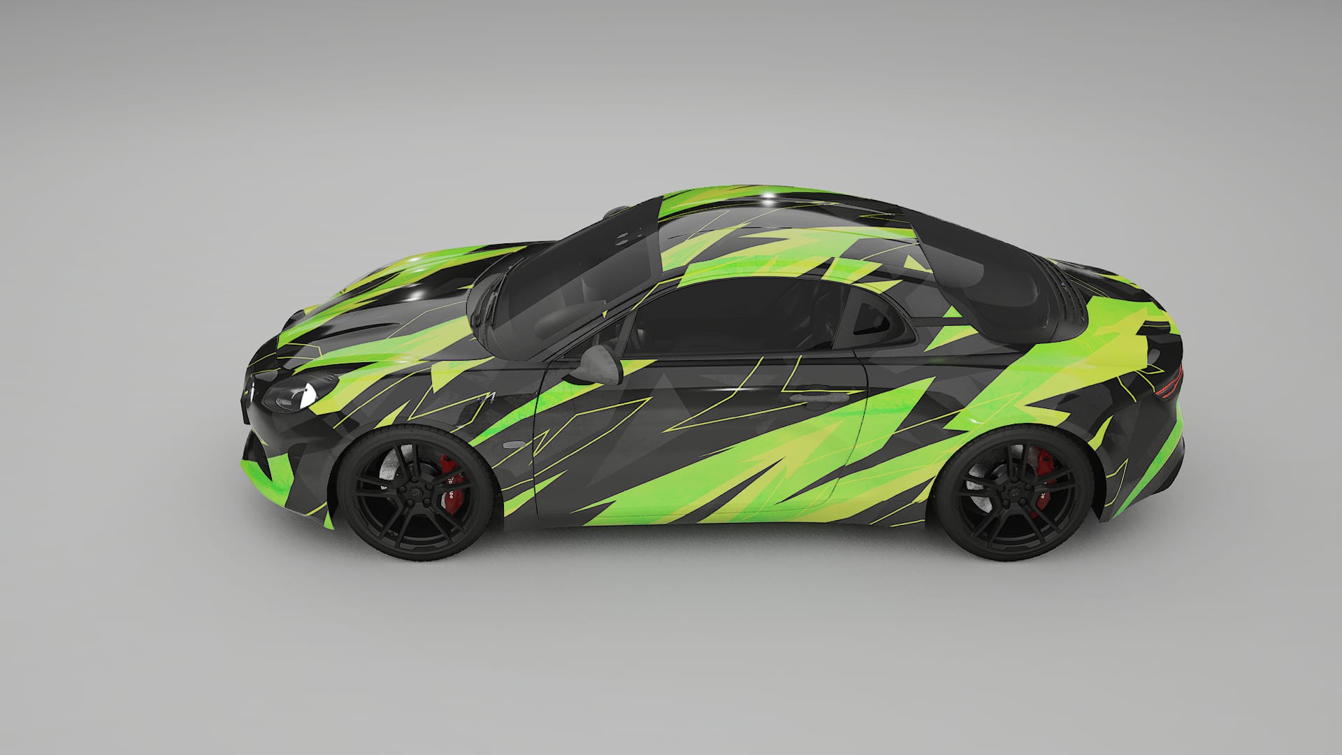 Renault Alpine A110 NINJA TURTLES – Kit Wrap PPF Personalizat din Folie de Poliuretan Imprimabilă
