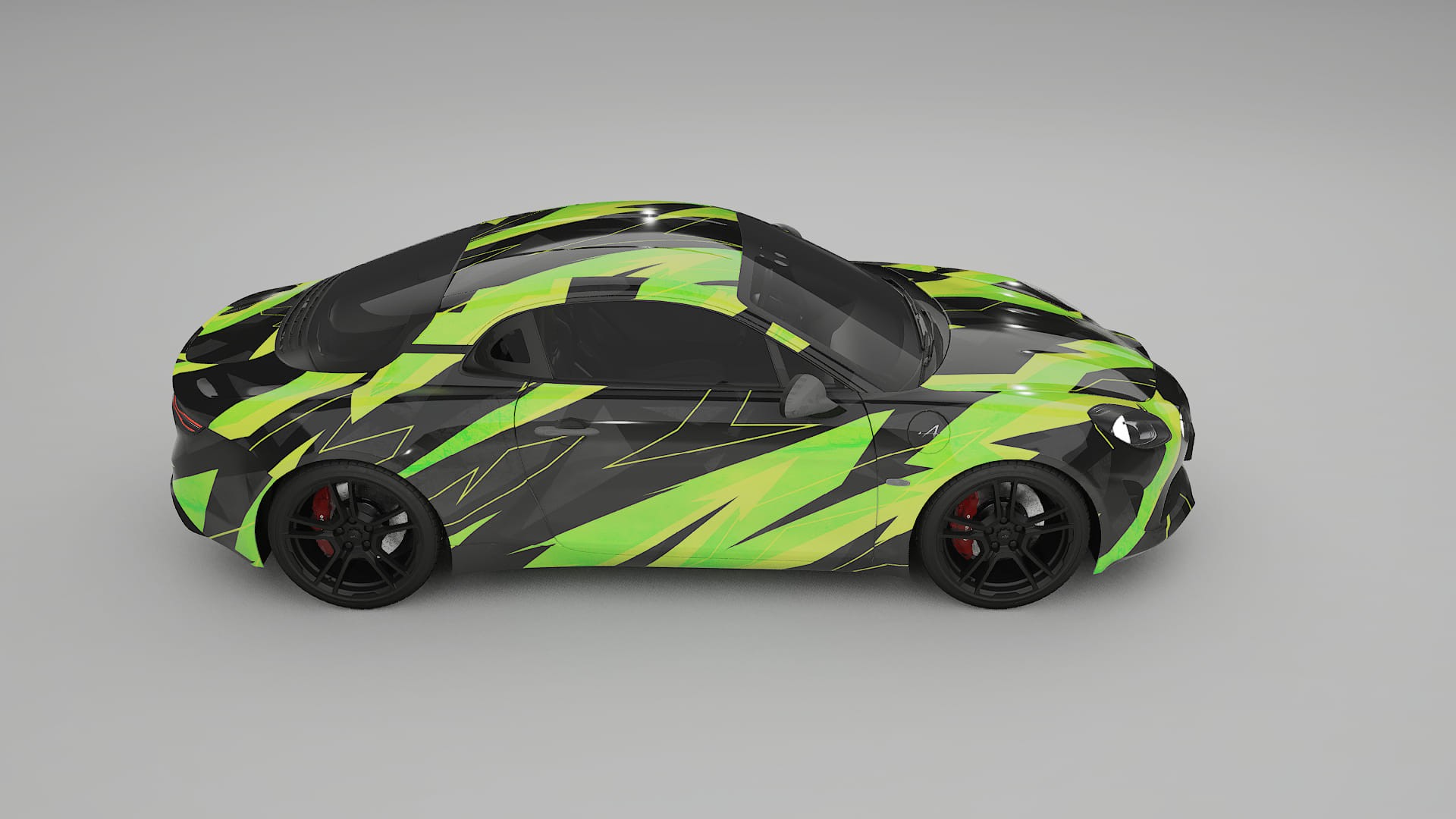 Renault Alpine A110 NINJA TURTLES – Kit Wrap PPF Personalizat din Folie de Poliuretan Imprimabilă