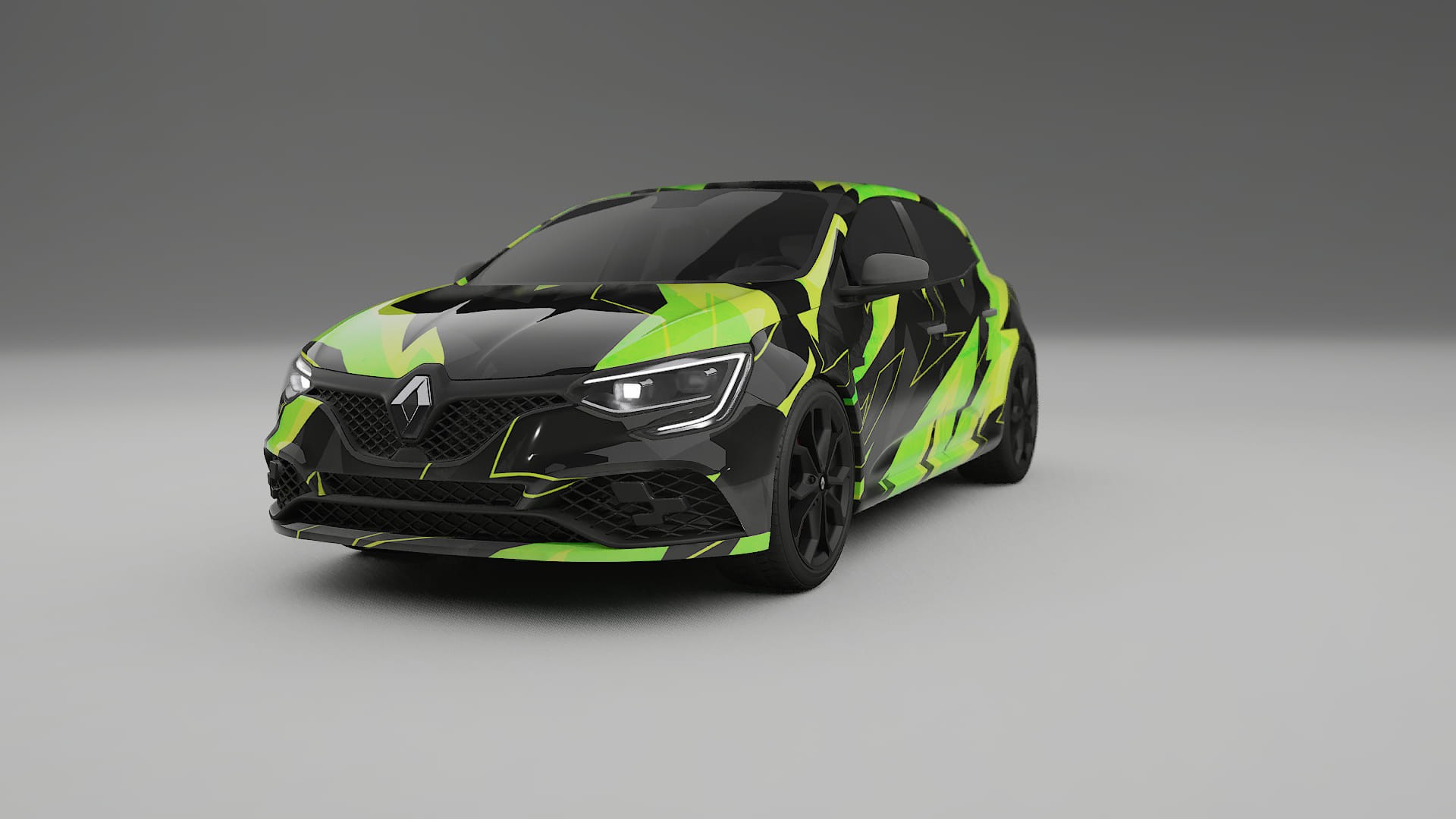 Renault Megane RS IV NINJA TURTLES – Kit Wrap PPF Personalizat din Folie de Poliuretan Imprimabilă