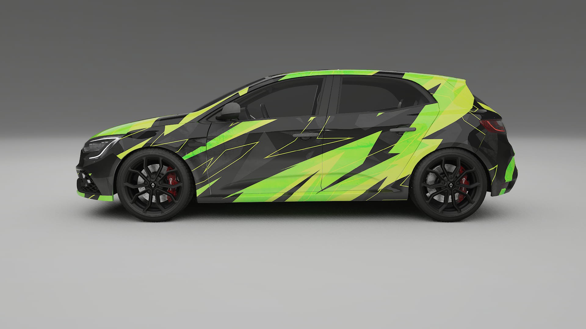 Renault Megane RS IV NINJA TURTLES – Kit Wrap PPF Personalizat din Folie de Poliuretan Imprimabilă