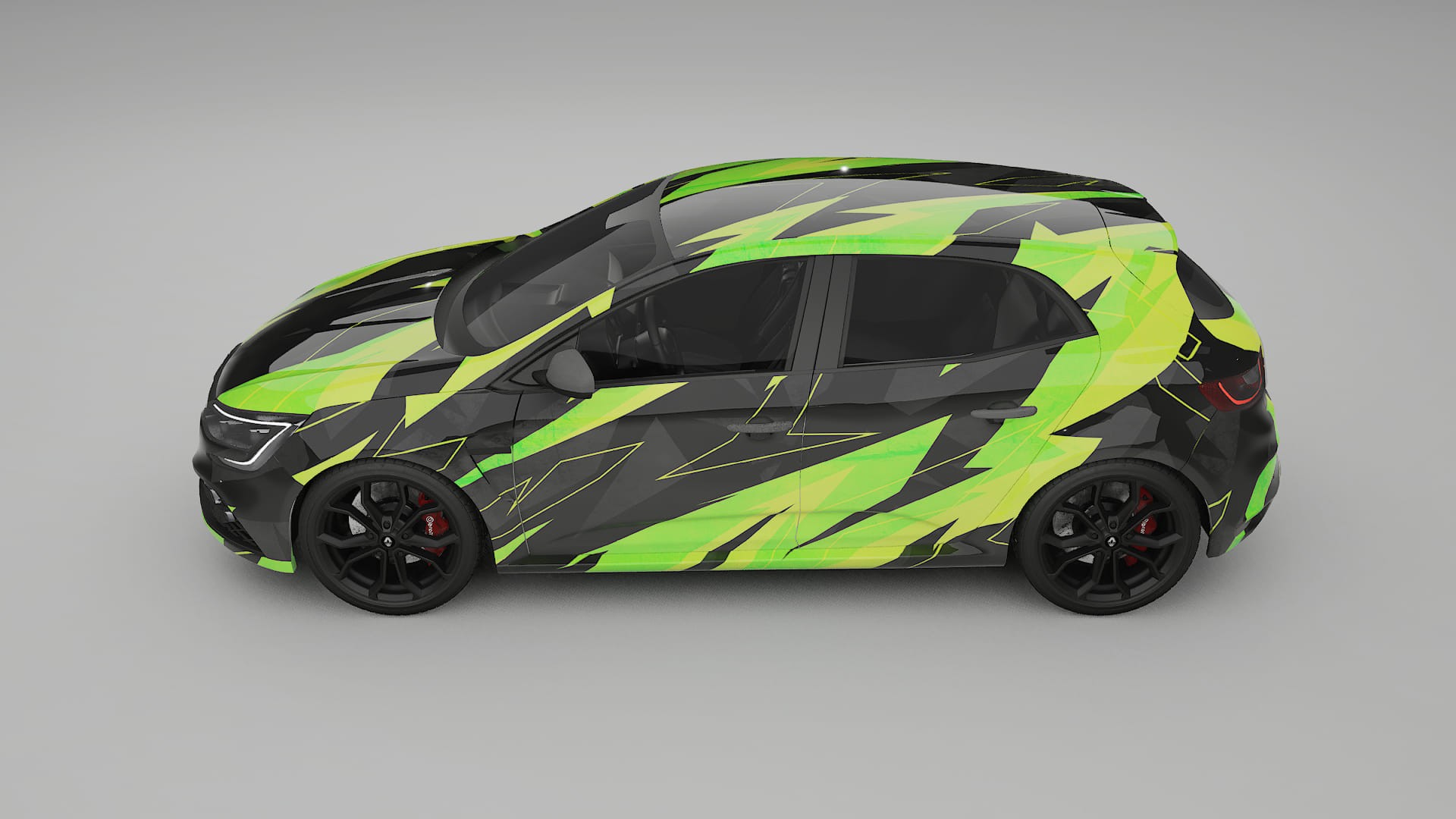 Renault Megane RS IV NINJA TURTLES – Kit Wrap PPF Personalizat din Folie de Poliuretan Imprimabilă