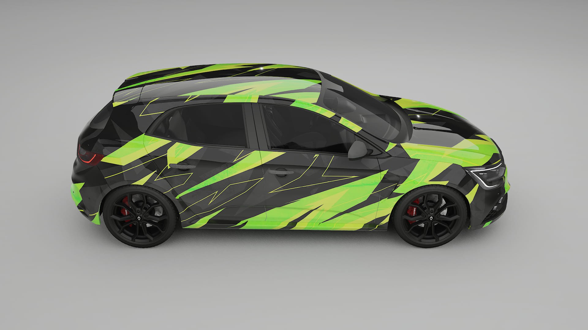 Renault Megane RS IV NINJA TURTLES – Kit Wrap PPF Personalizat din Folie de Poliuretan Imprimabilă