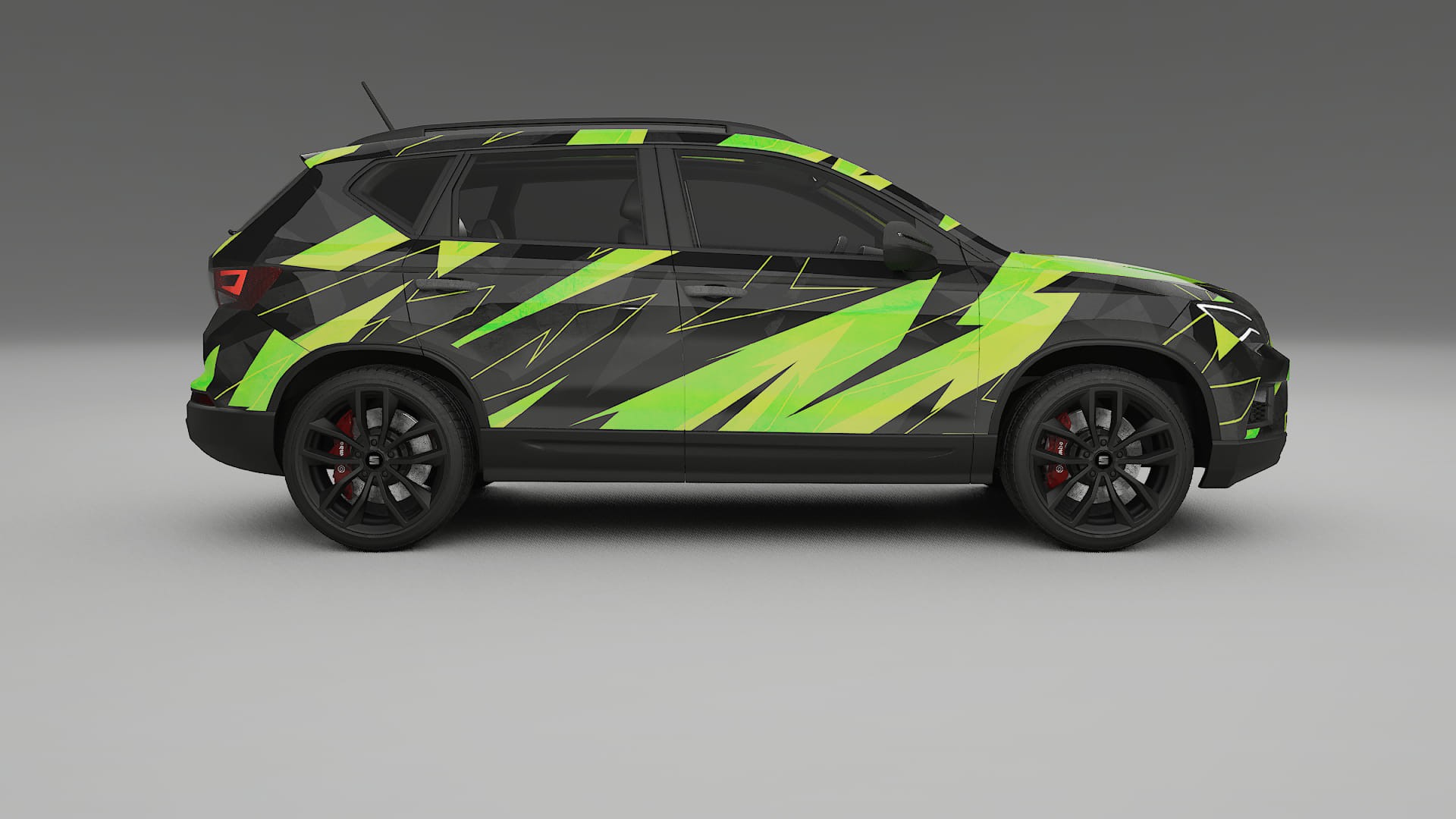 Seat Ateca KH7 NINJA TURTLES – Kit Wrap PPF Personalizat din Folie de Poliuretan Imprimabilă