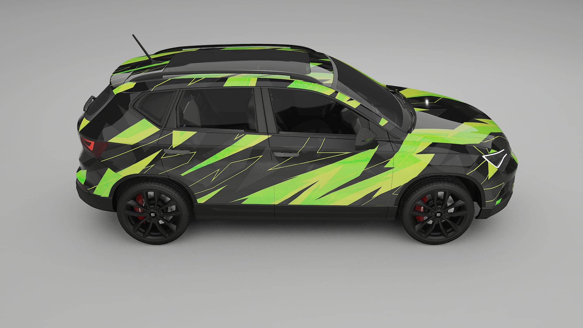 Seat Ateca KH7 NINJA TURTLES – Kit Wrap PPF Personalizat din Folie de Poliuretan Imprimabilă