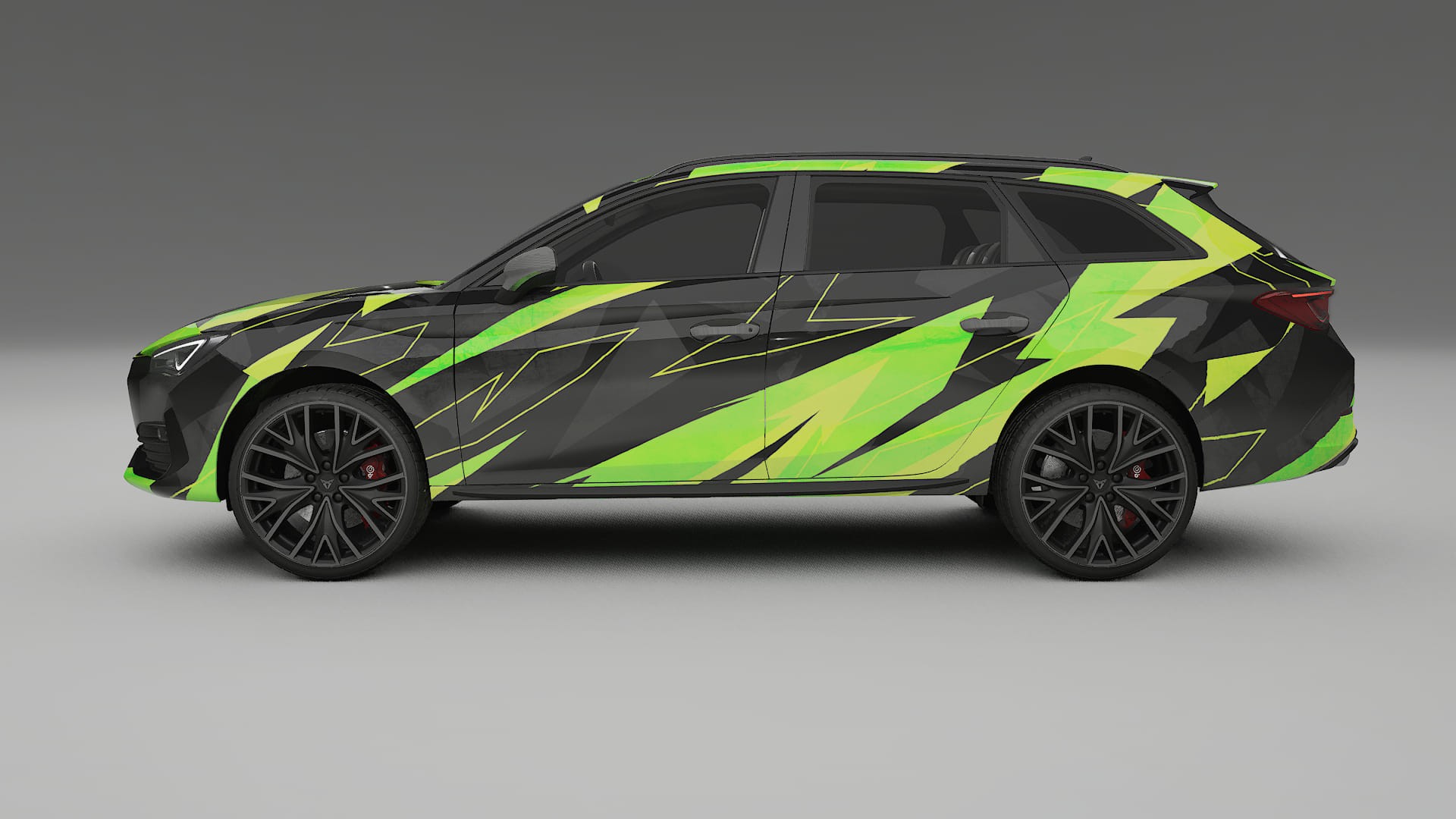 Seat Leon Cupra KL NINJA TURTLES – Kit Wrap PPF Personalizat din Folie de Poliuretan Imprimabilă