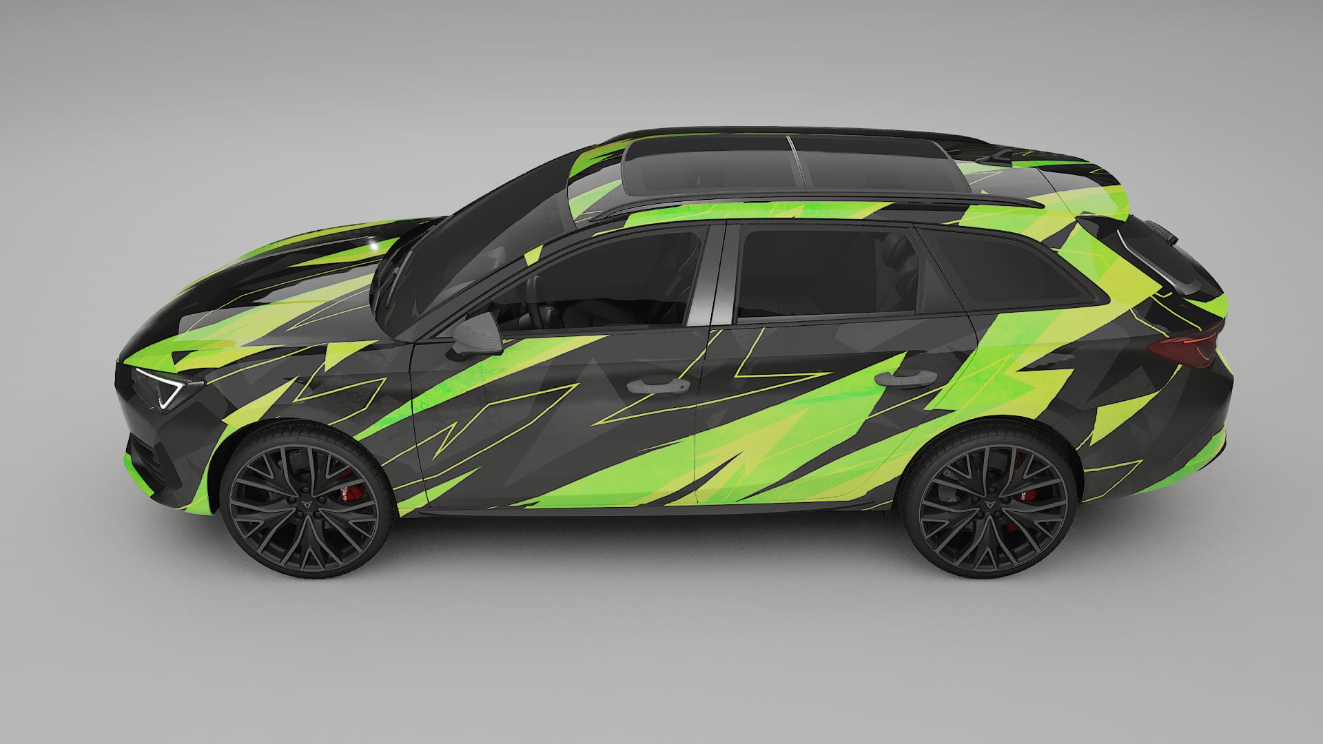 Seat Leon Cupra KL NINJA TURTLES – Kit Wrap PPF Personalizat din Folie de Poliuretan Imprimabilă