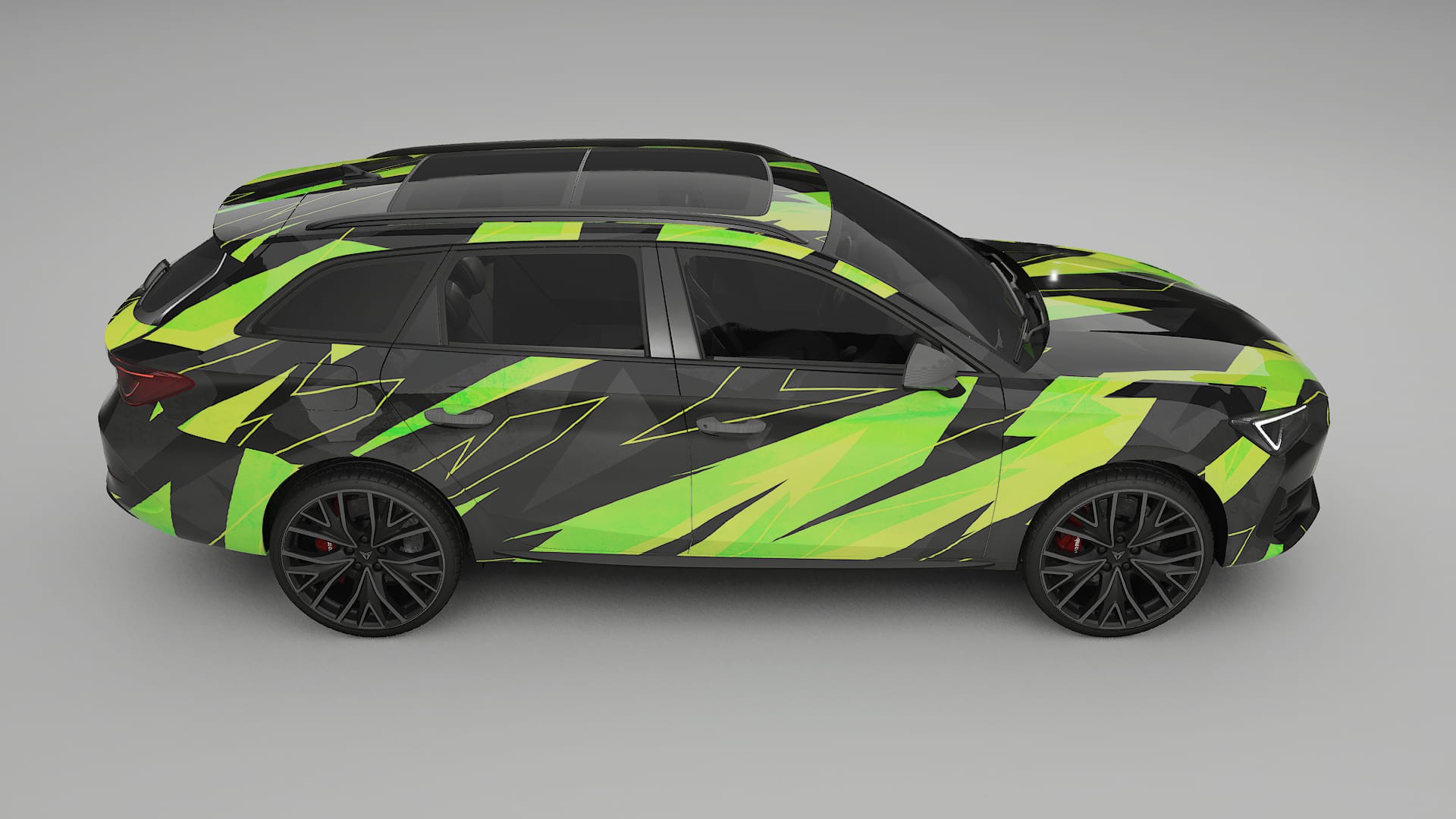 Seat Leon Cupra KL NINJA TURTLES – Kit Wrap PPF Personalizat din Folie de Poliuretan Imprimabilă