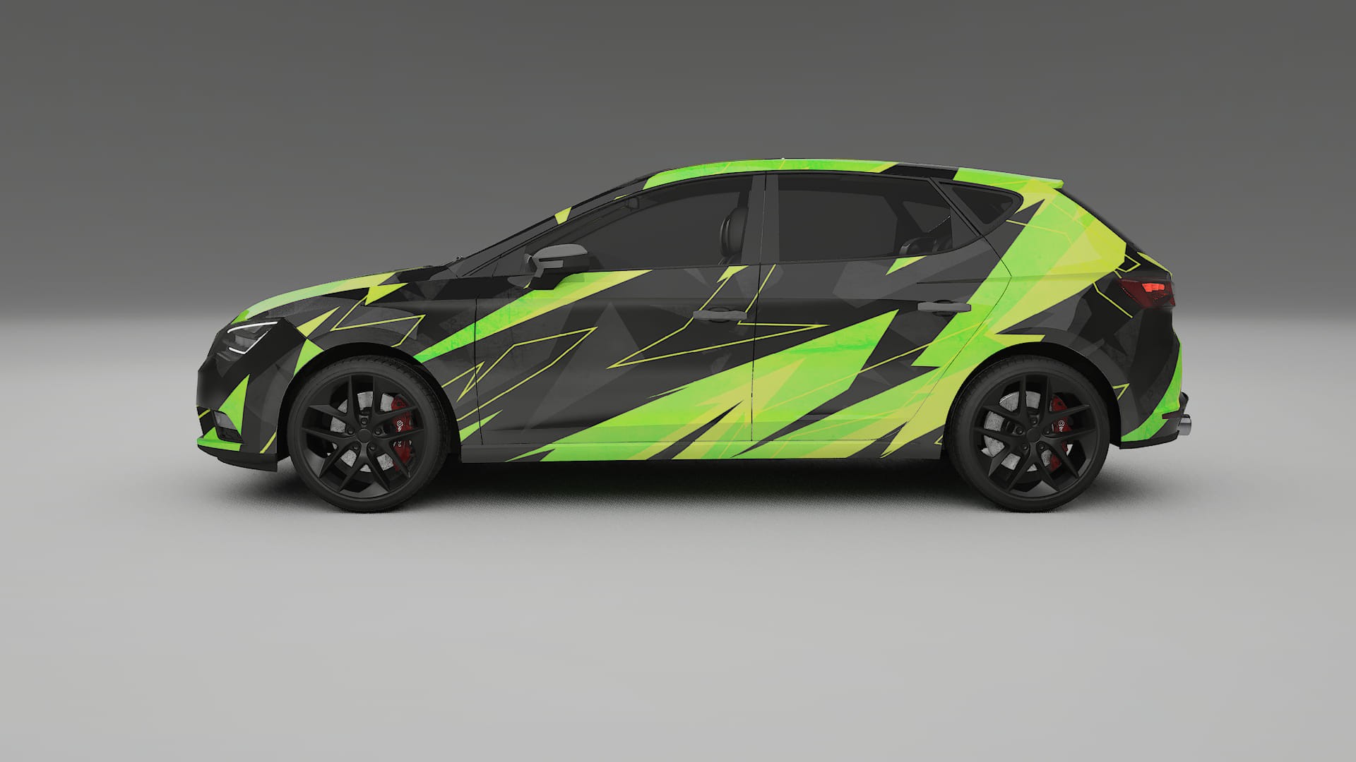 Seat Leon FR 5F NINJA TURTLES – Kit Wrap PPF Personalizat din Folie de Poliuretan Imprimabilă