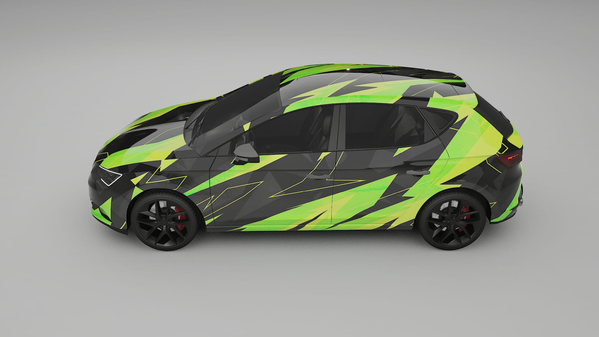 Seat Leon FR 5F NINJA TURTLES – Kit Wrap PPF Personalizat din Folie de Poliuretan Imprimabilă