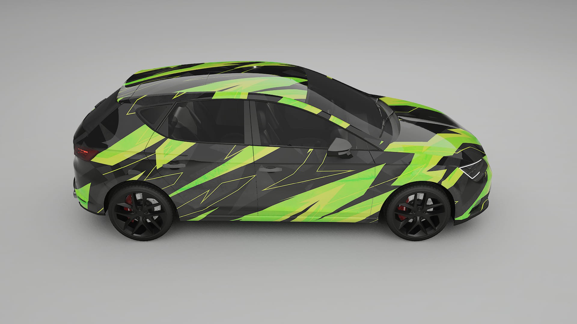 Seat Leon FR 5F NINJA TURTLES – Kit Wrap PPF Personalizat din Folie de Poliuretan Imprimabilă