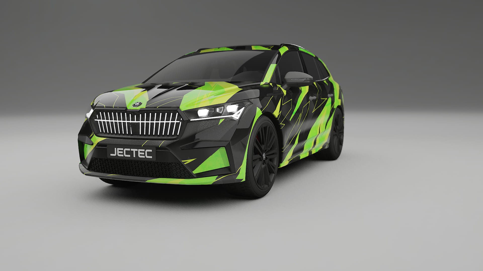 Škoda Enyaq MEB NINJA TURTLES – Kit Wrap PPF Personalizat din Folie de Poliuretan Imprimabilă