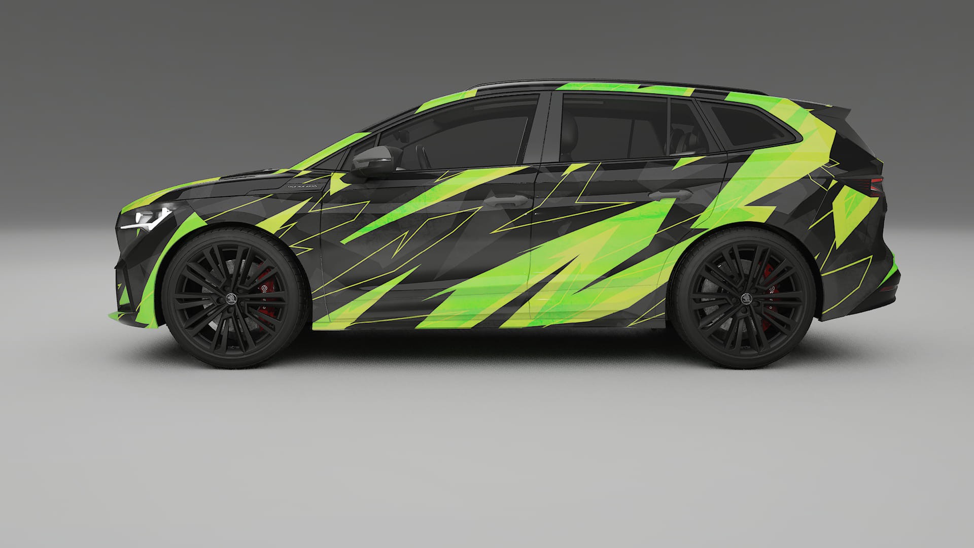 Škoda Enyaq MEB NINJA TURTLES – Kit Wrap PPF Personalizat din Folie de Poliuretan Imprimabilă