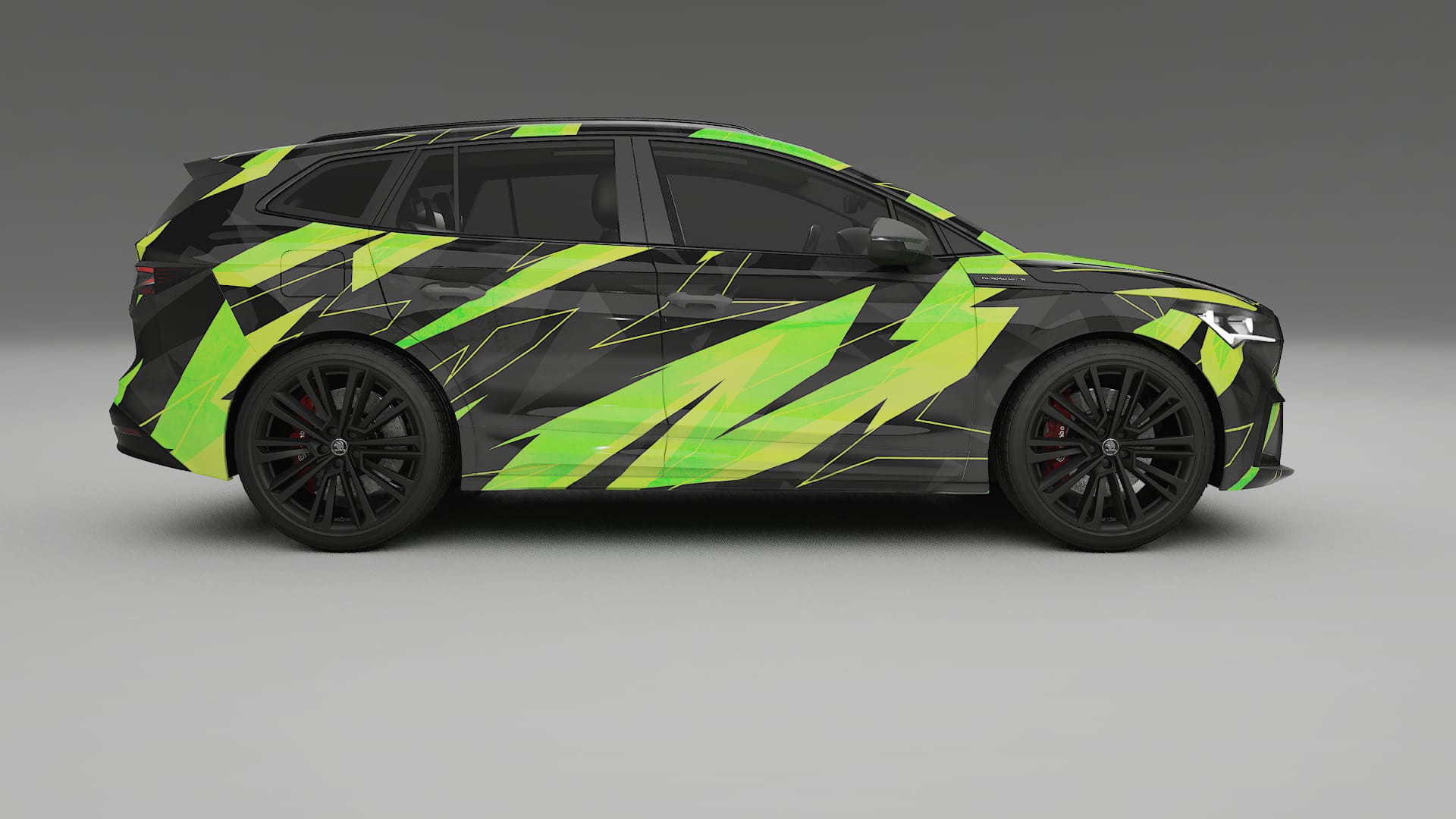Škoda Enyaq MEB NINJA TURTLES – Kit Wrap PPF Personalizat din Folie de Poliuretan Imprimabilă