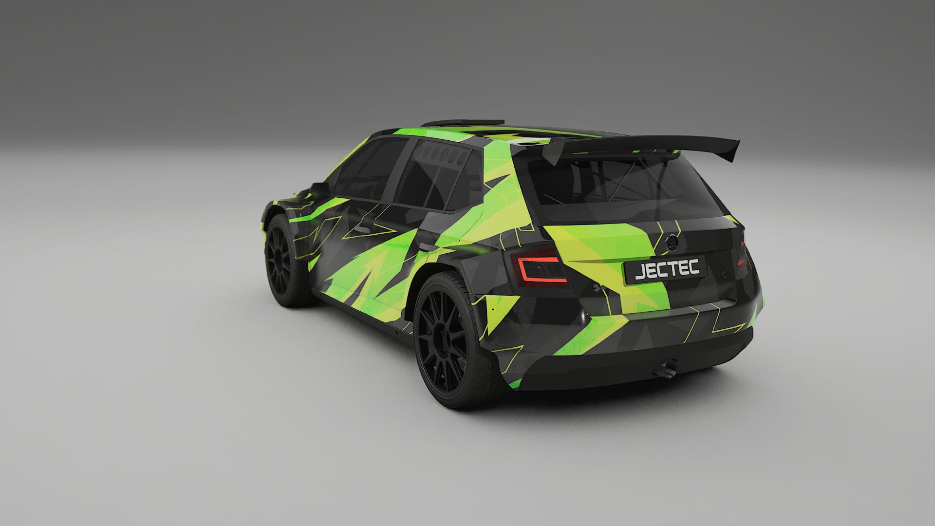 Škoda Fabia R5 6V NINJA TURTLES – Kit Wrap PPF Personalizat din Folie de Poliuretan Imprimabilă