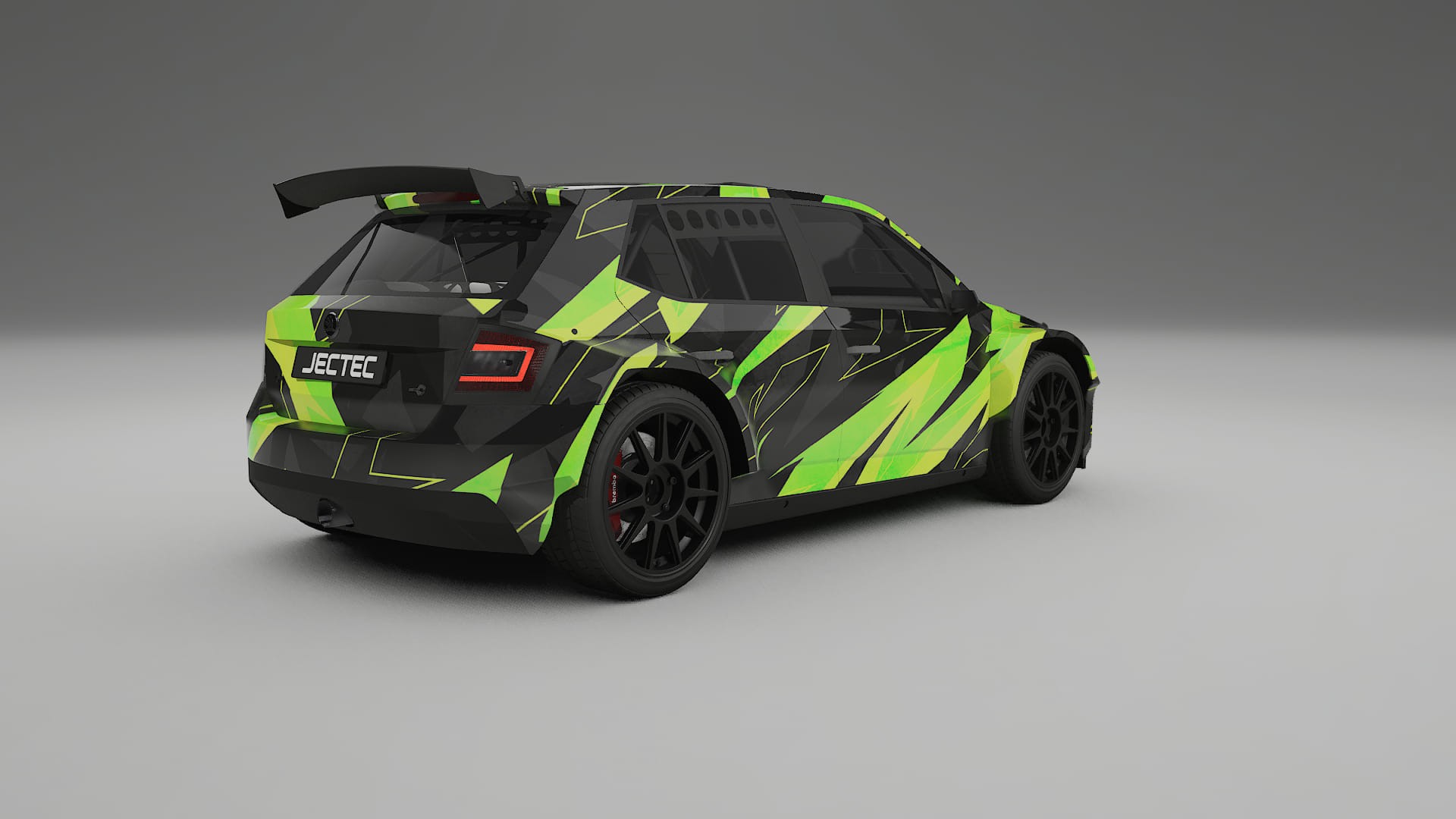 Škoda Fabia R5 6V NINJA TURTLES – Kit Wrap PPF Personalizat din Folie de Poliuretan Imprimabilă