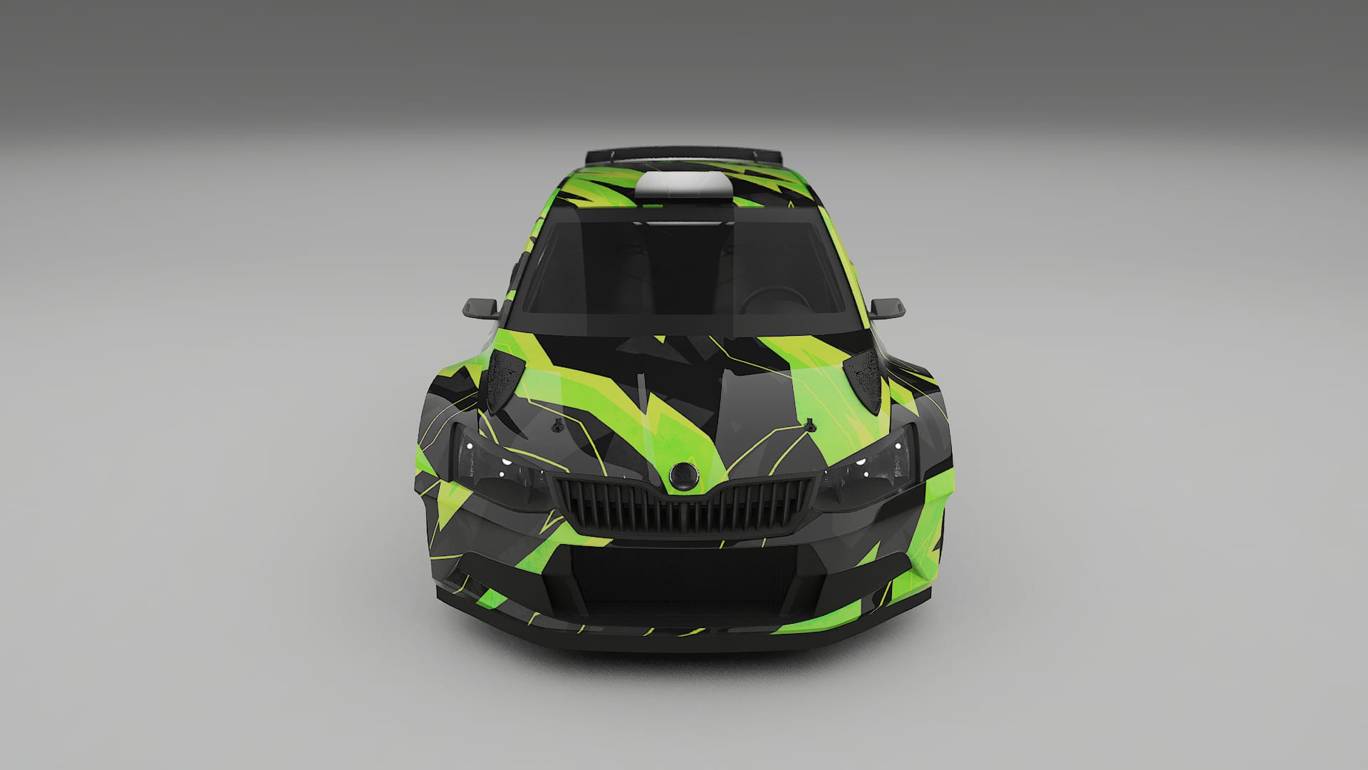 Škoda Fabia R5 6V NINJA TURTLES – Kit Wrap PPF Personalizat din Folie de Poliuretan Imprimabilă
