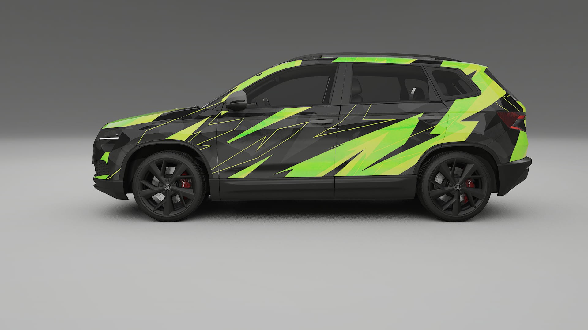 Škoda Karoq NU7 NINJA TURTLES – Kit Wrap PPF Personalizat din Folie de Poliuretan Imprimabilă