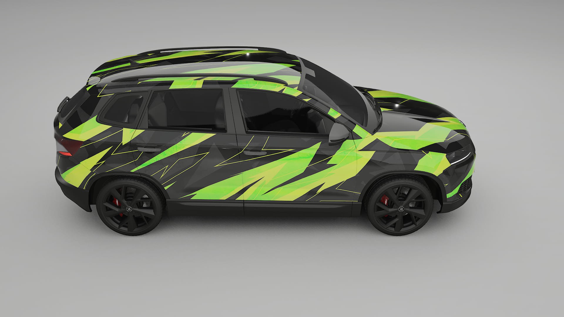 Škoda Karoq NU7 NINJA TURTLES – Kit Wrap PPF Personalizat din Folie de Poliuretan Imprimabilă