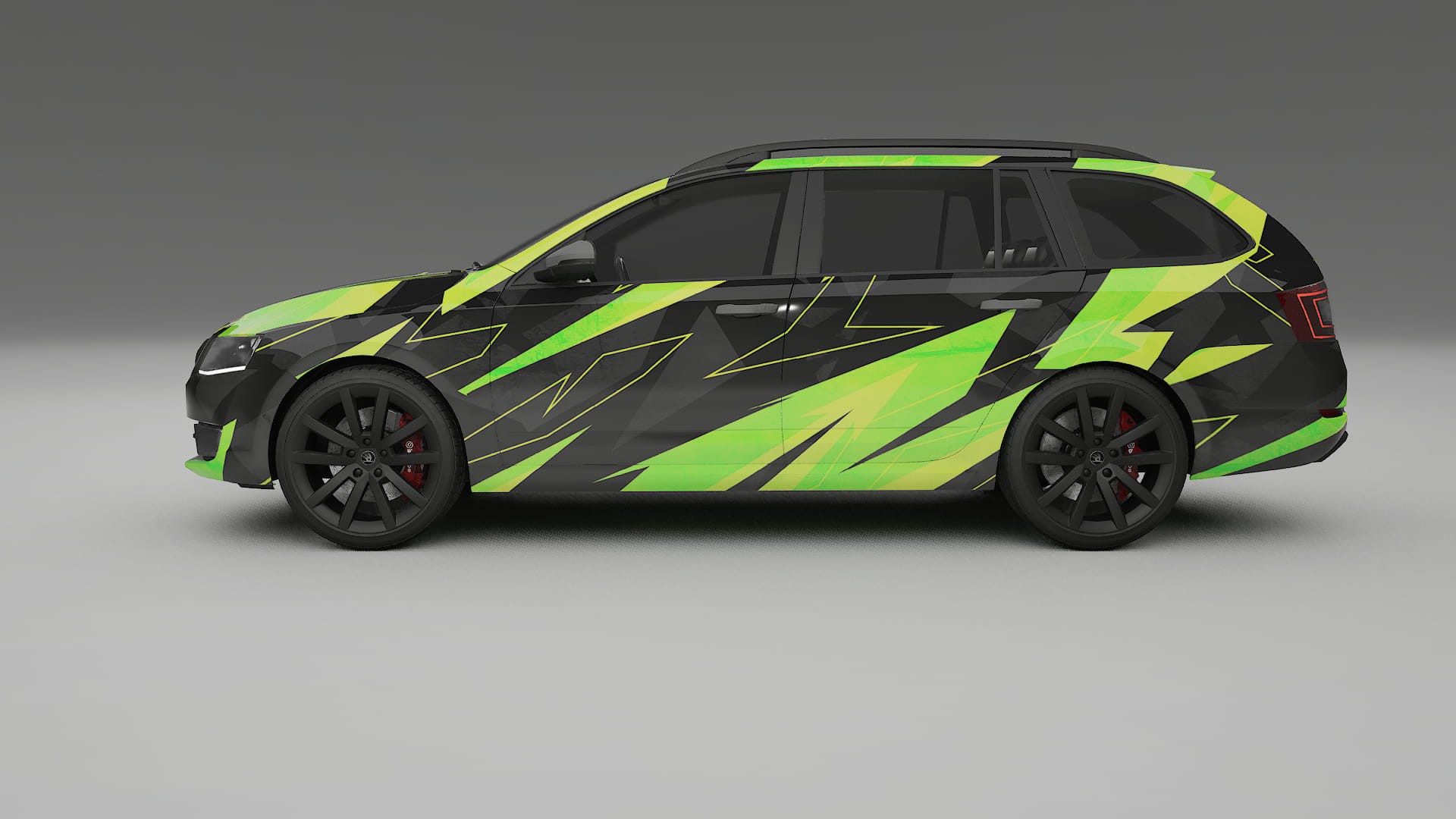 Škoda Octavia combi 5E NINJA TURTLES – Kit Wrap PPF Personalizat din Folie de Poliuretan Imprimabilă