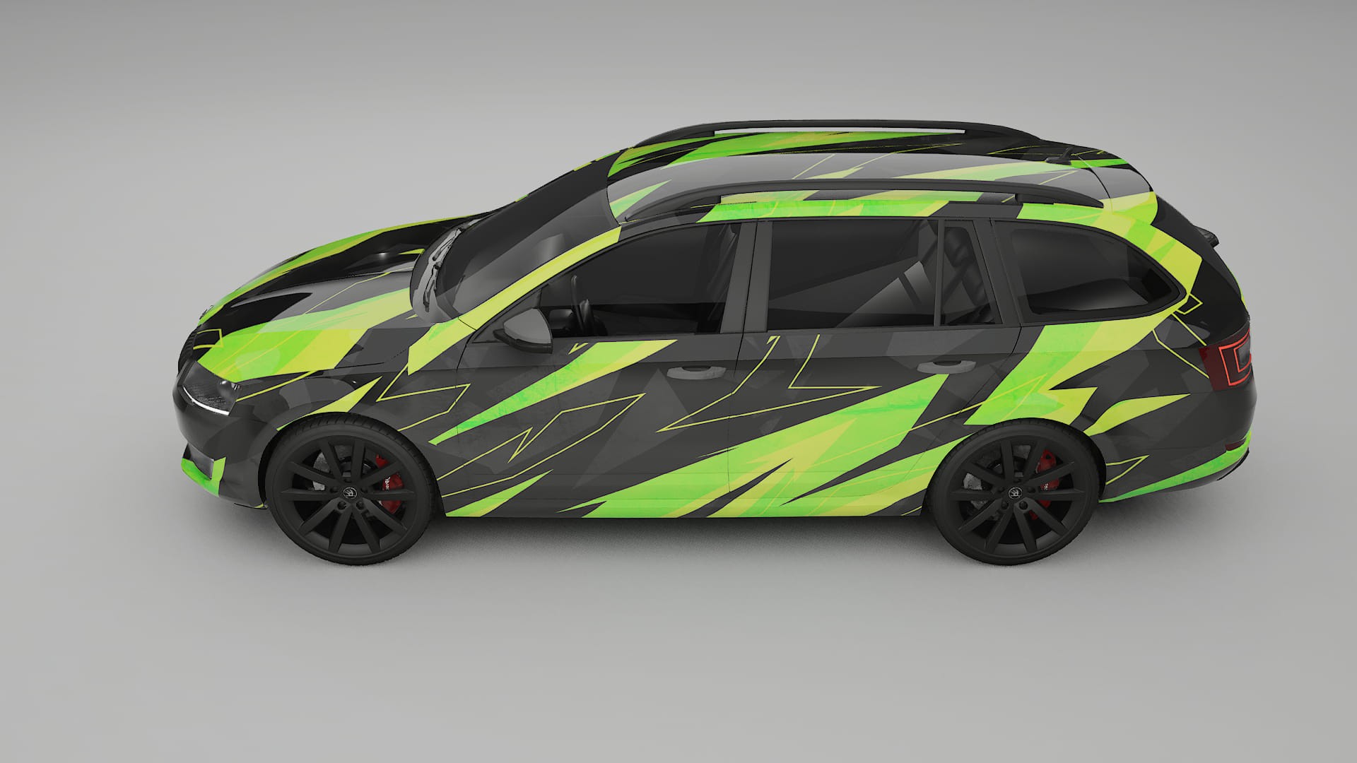 Škoda Octavia combi 5E NINJA TURTLES – Kit Wrap PPF Personalizat din Folie de Poliuretan Imprimabilă