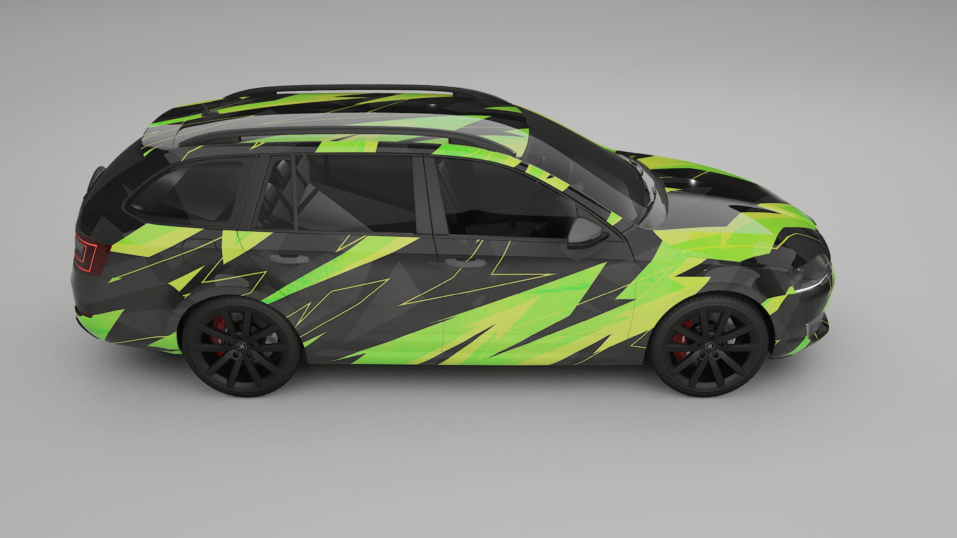 Škoda Octavia combi 5E NINJA TURTLES – Kit Wrap PPF Personalizat din Folie de Poliuretan Imprimabilă