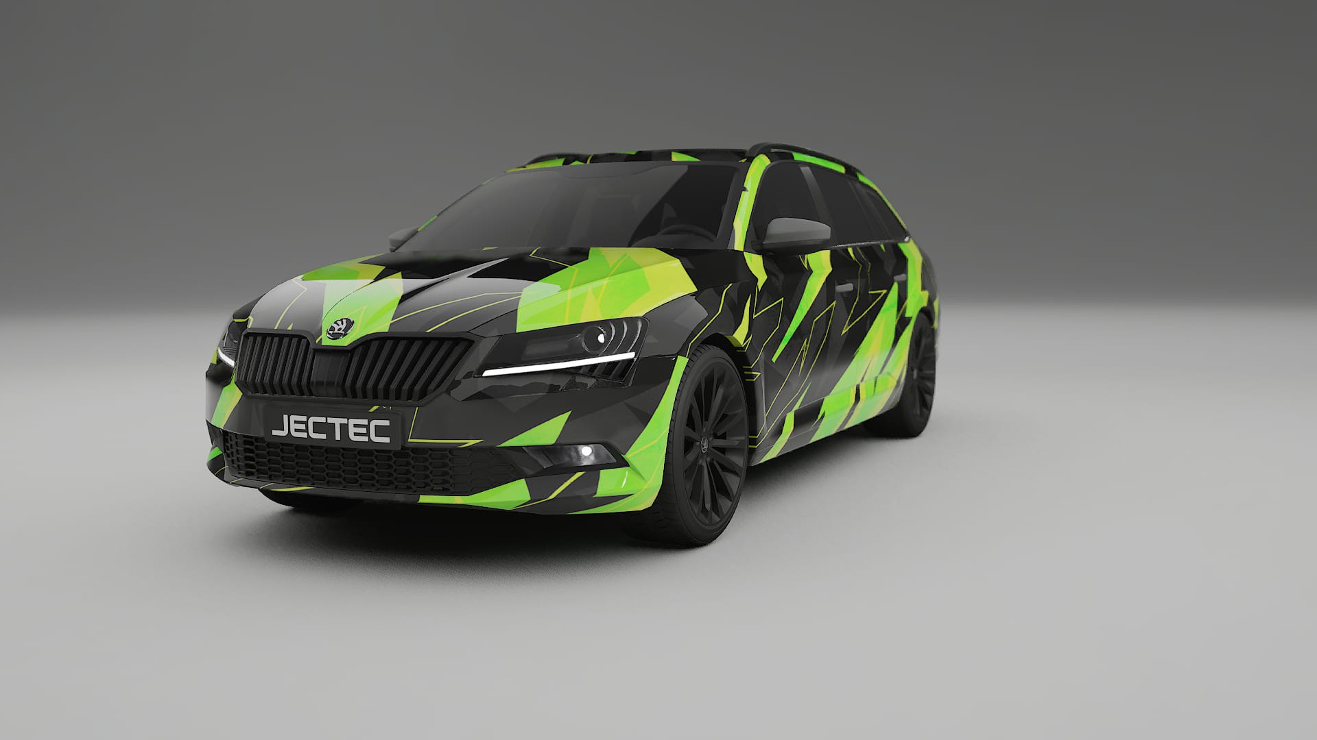 Škoda Superb B8 NINJA TURTLES – Kit Wrap PPF Personalizat din Folie de Poliuretan Imprimabilă