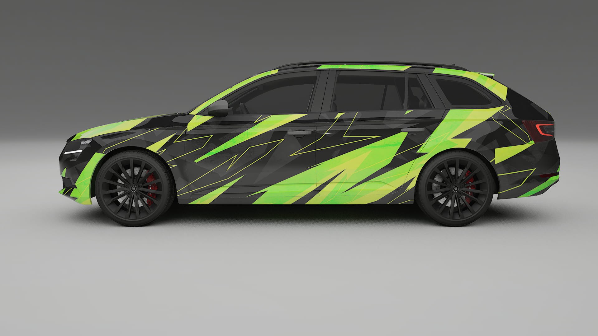 Škoda Superb B8 NINJA TURTLES – Kit Wrap PPF Personalizat din Folie de Poliuretan Imprimabilă