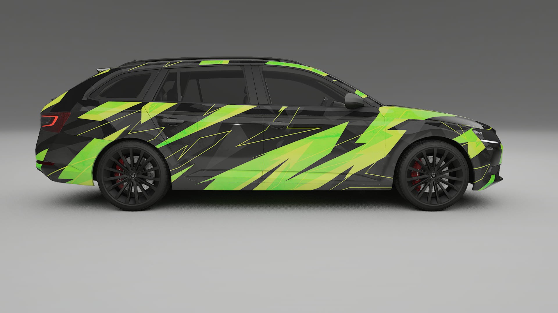 Škoda Superb B8 NINJA TURTLES – Kit Wrap PPF Personalizat din Folie de Poliuretan Imprimabilă