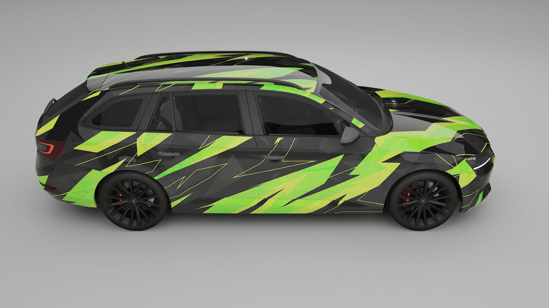 Škoda Superb B8 NINJA TURTLES – Kit Wrap PPF Personalizat din Folie de Poliuretan Imprimabilă