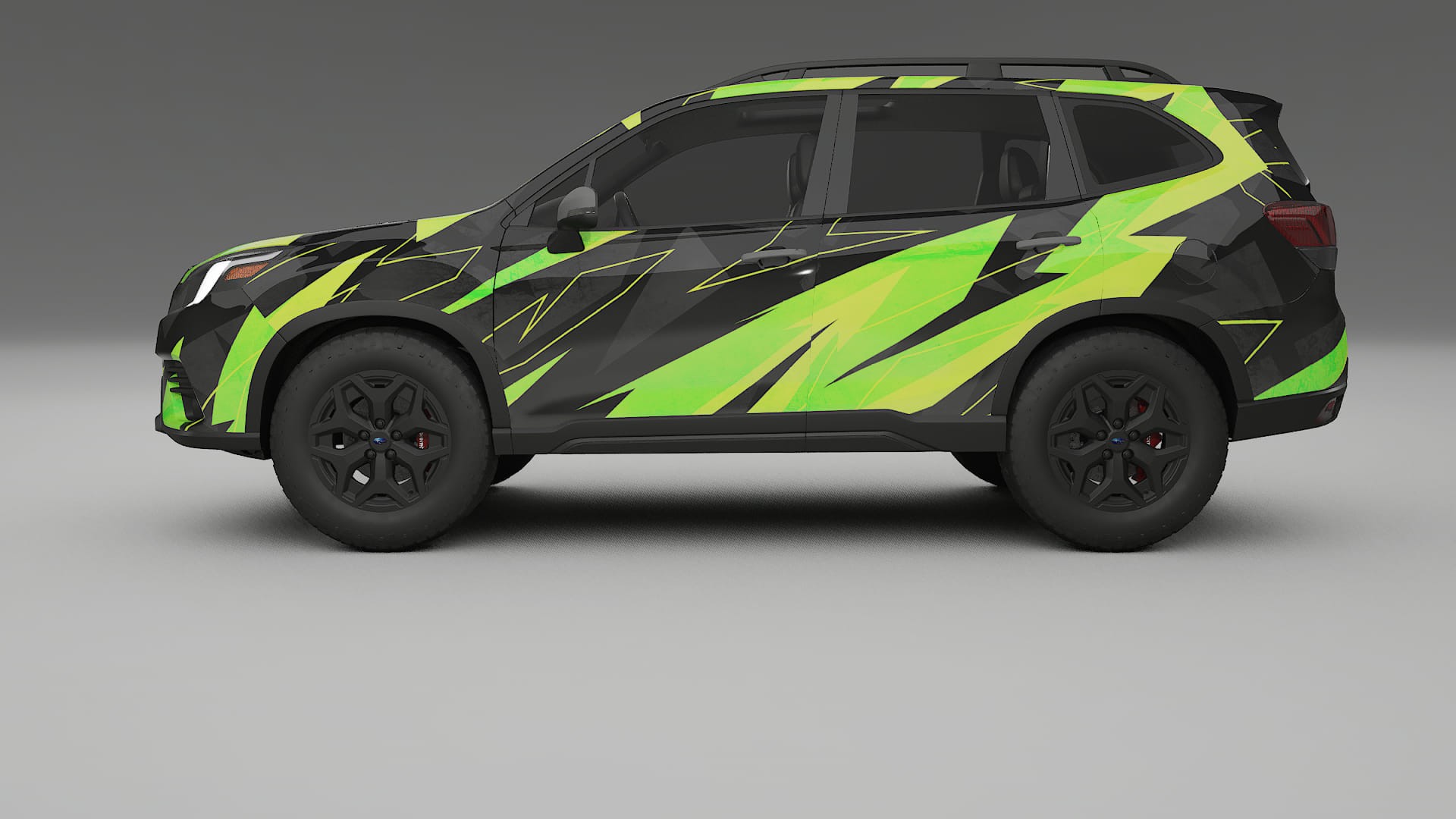 Subaru Forester V SK facelift LCI NINJA TURTLES – Kit Wrap PPF Personalizat din Folie de Poliuretan Imprimabilă