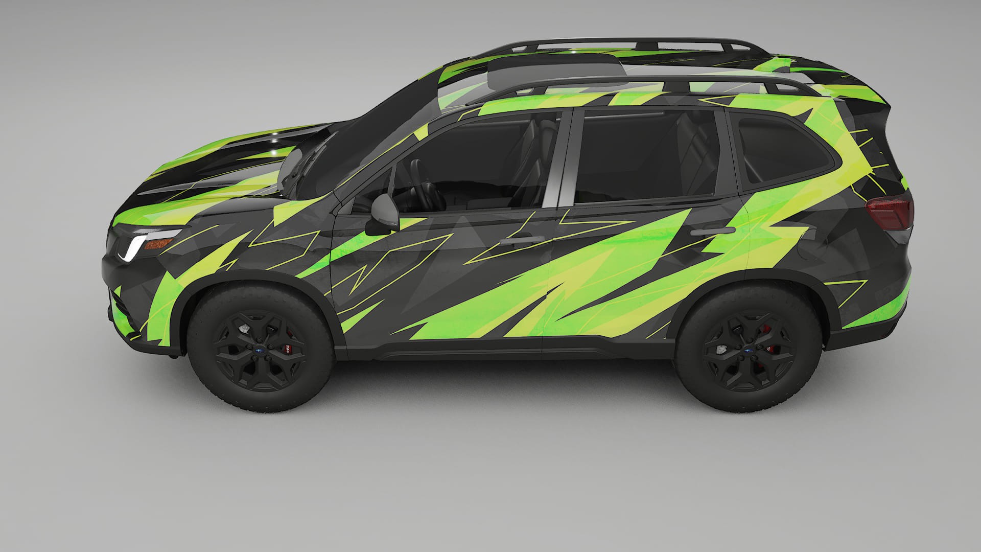 Subaru Forester V SK facelift LCI NINJA TURTLES – Kit Wrap PPF Personalizat din Folie de Poliuretan Imprimabilă