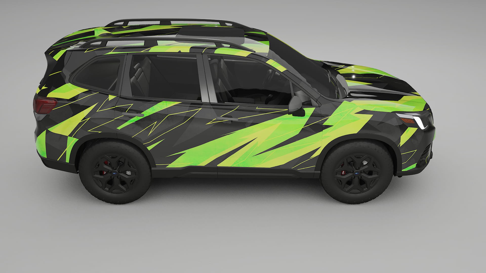 Subaru Forester V SK facelift LCI NINJA TURTLES – Kit Wrap PPF Personalizat din Folie de Poliuretan Imprimabilă